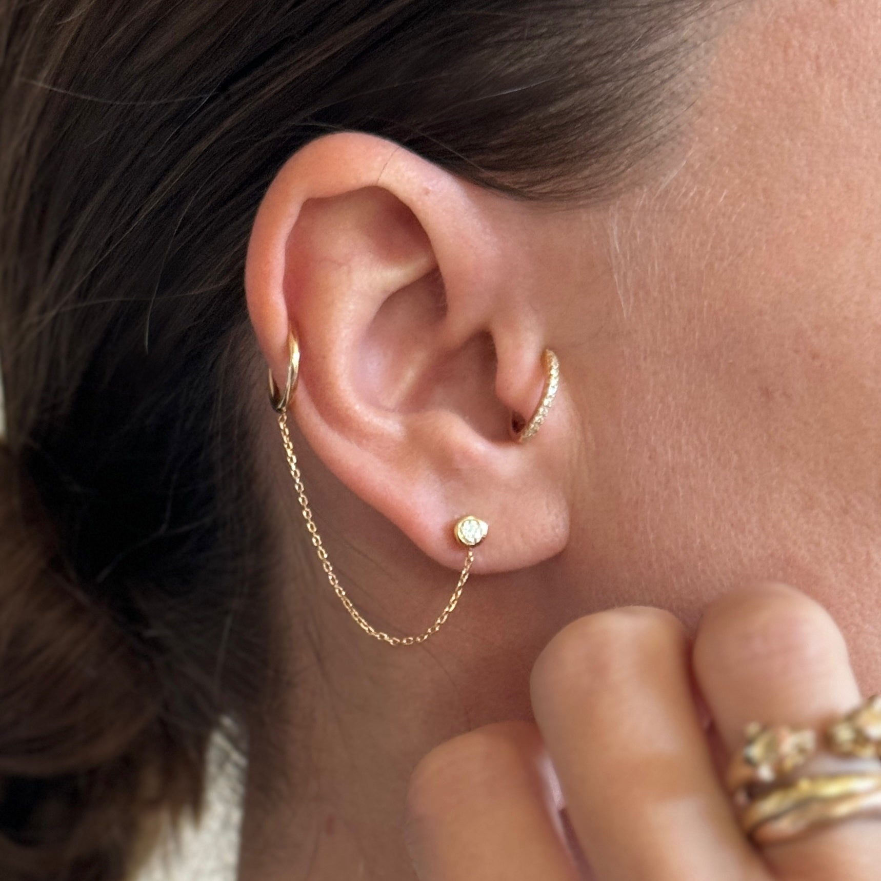 Mono gold-plated “Oxide” buckle