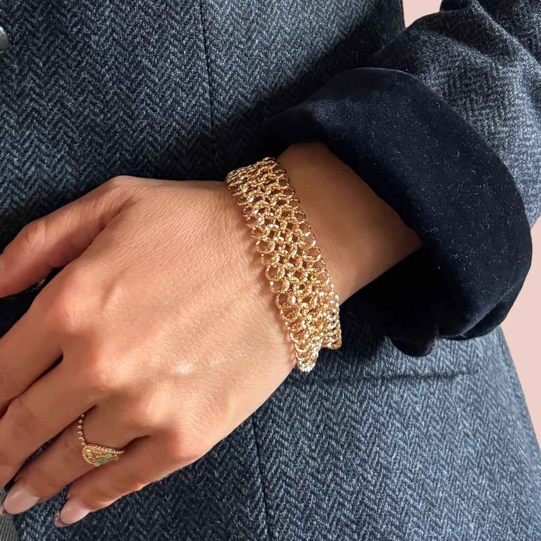 Gold-plated “Cuff” bracelet