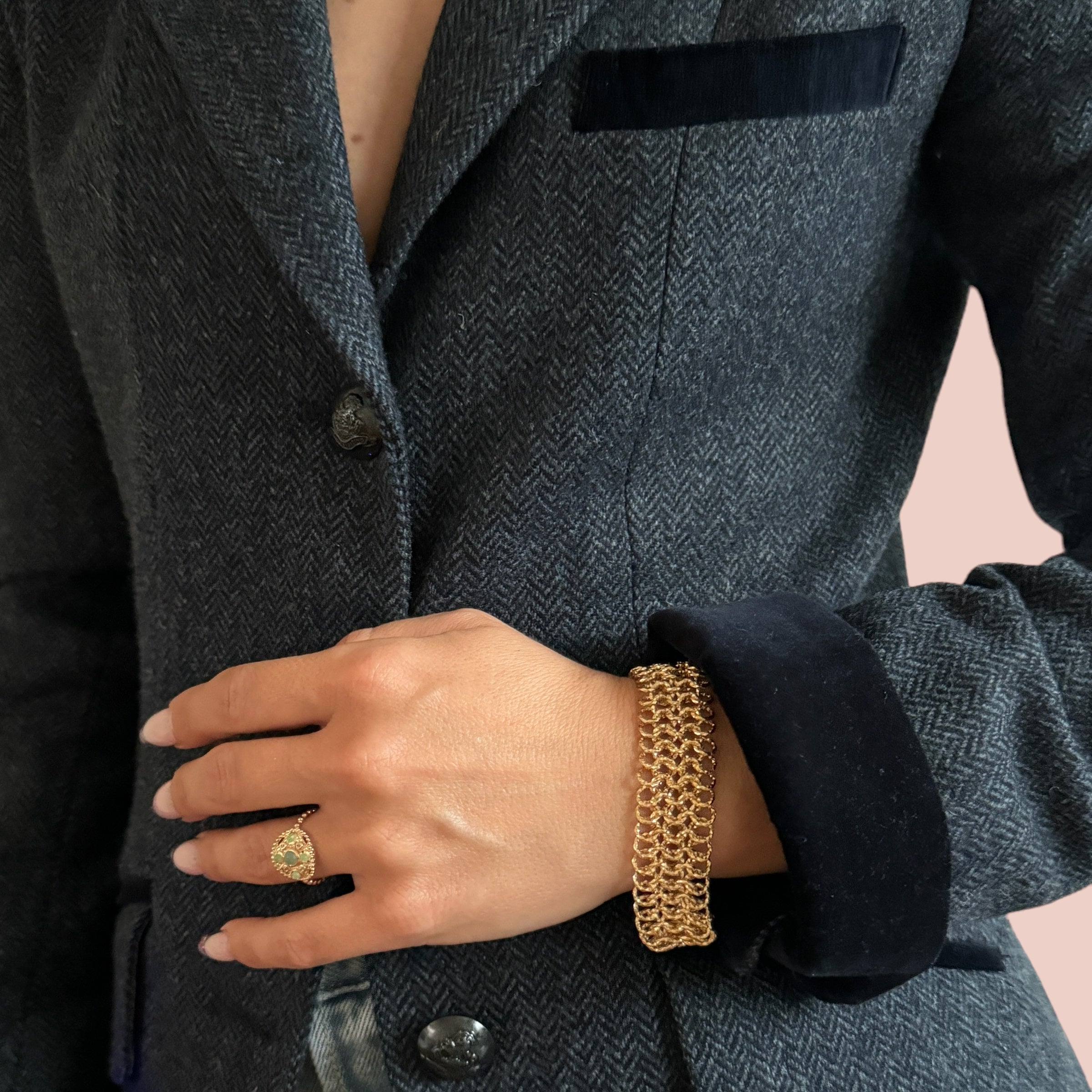 Gold-plated “Cuff” bracelet