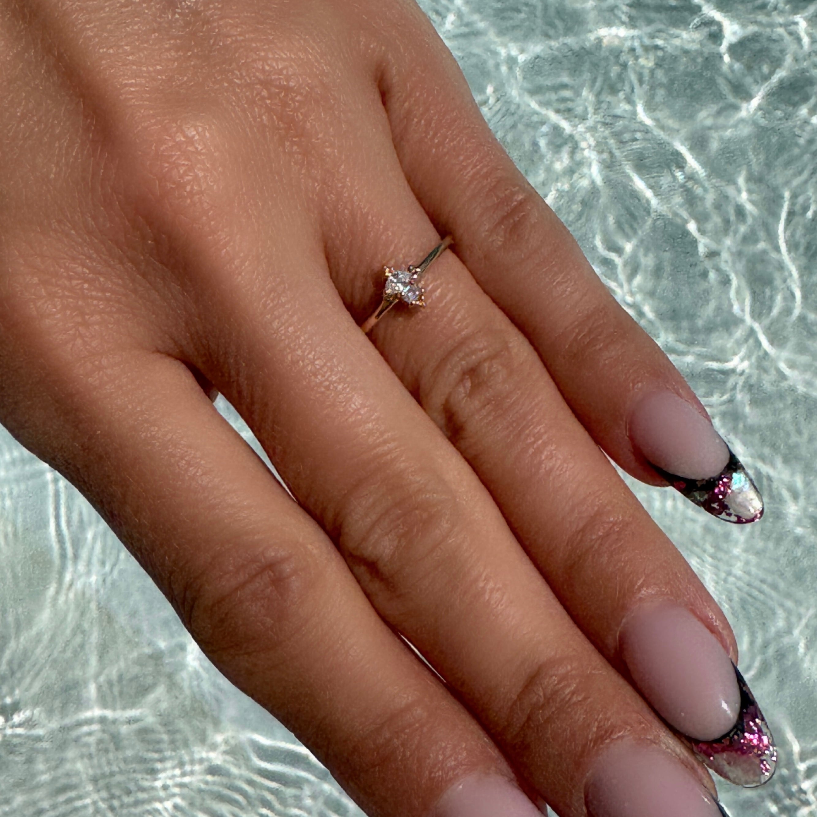 Gold-plated “Elizabeth” ring