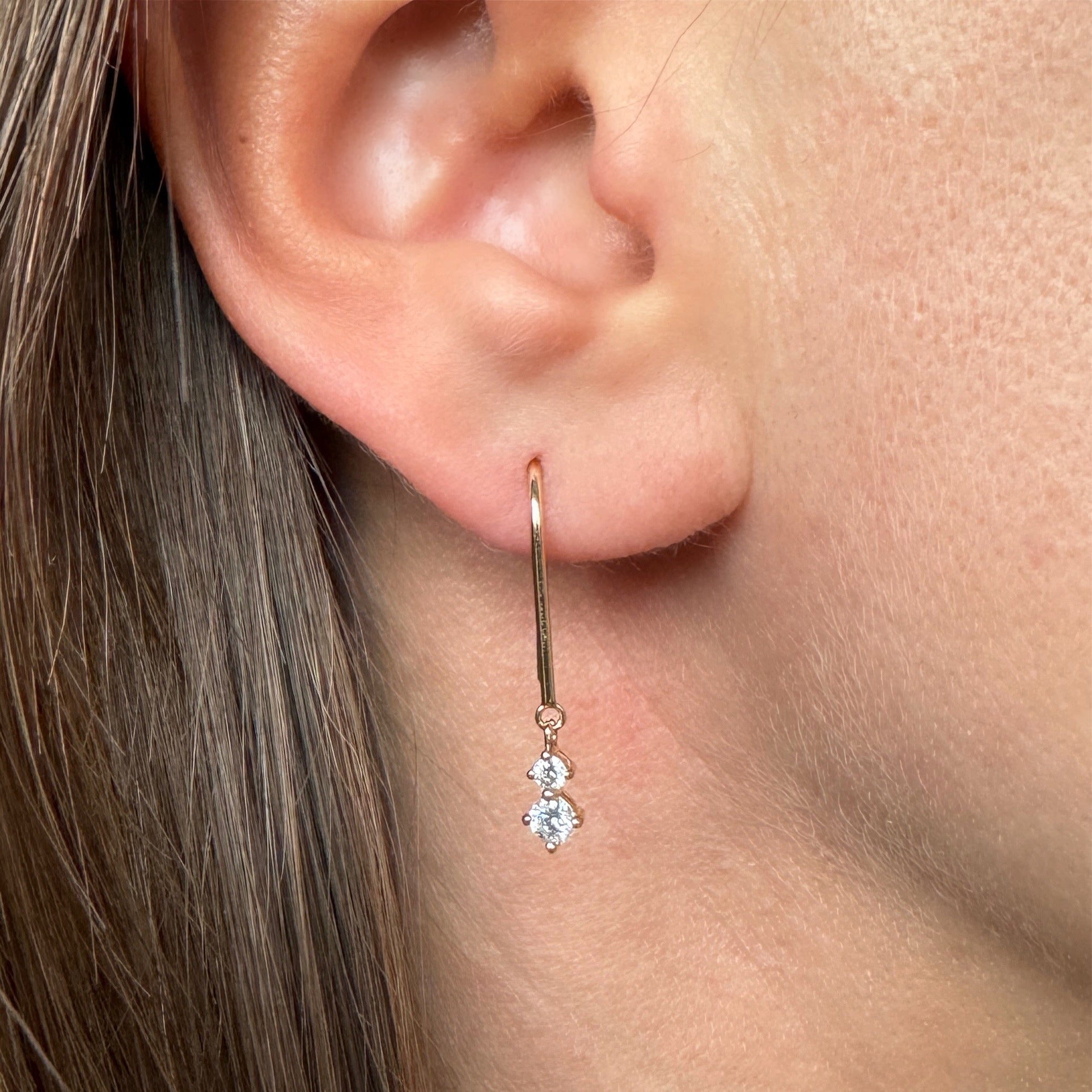 Gold-plated “Emma” earrings