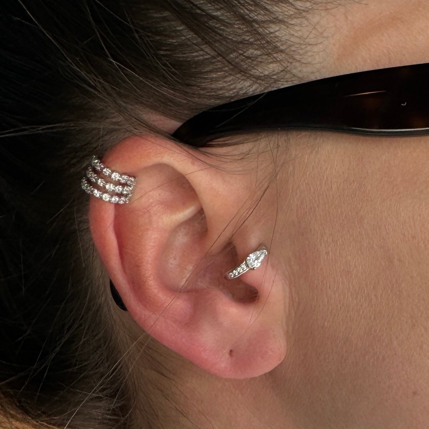 Fake piercing "Léa" silver 925