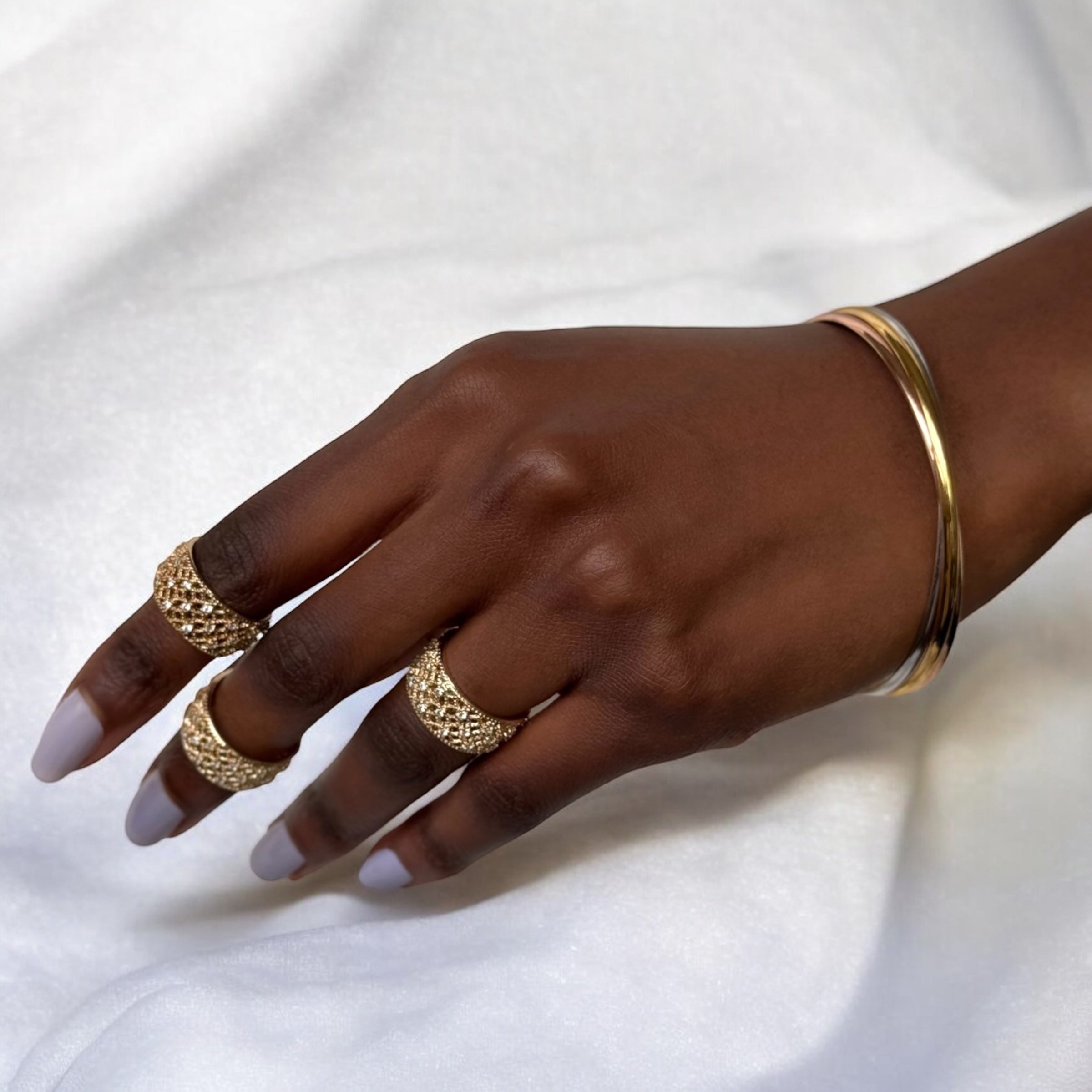 Gold-plated “Venezia” ring