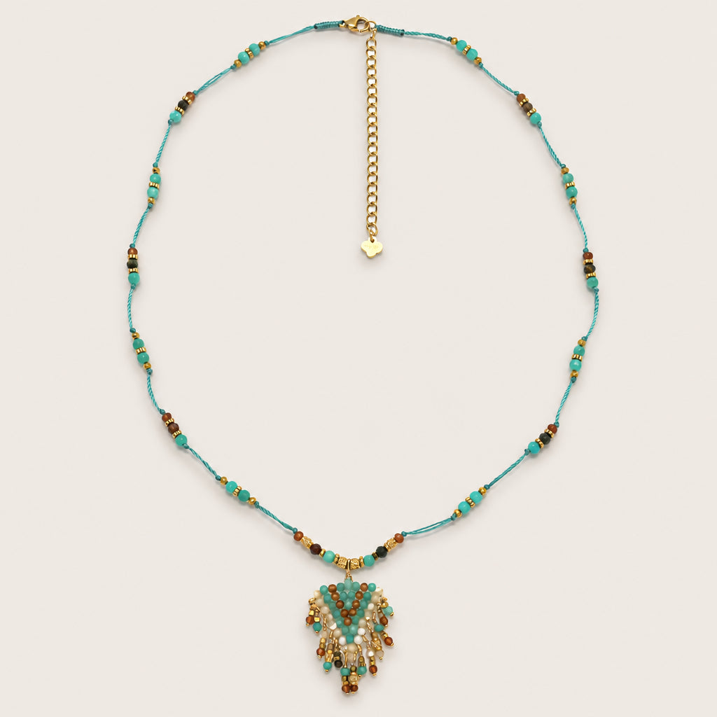 Collier « Franges Amazonite »