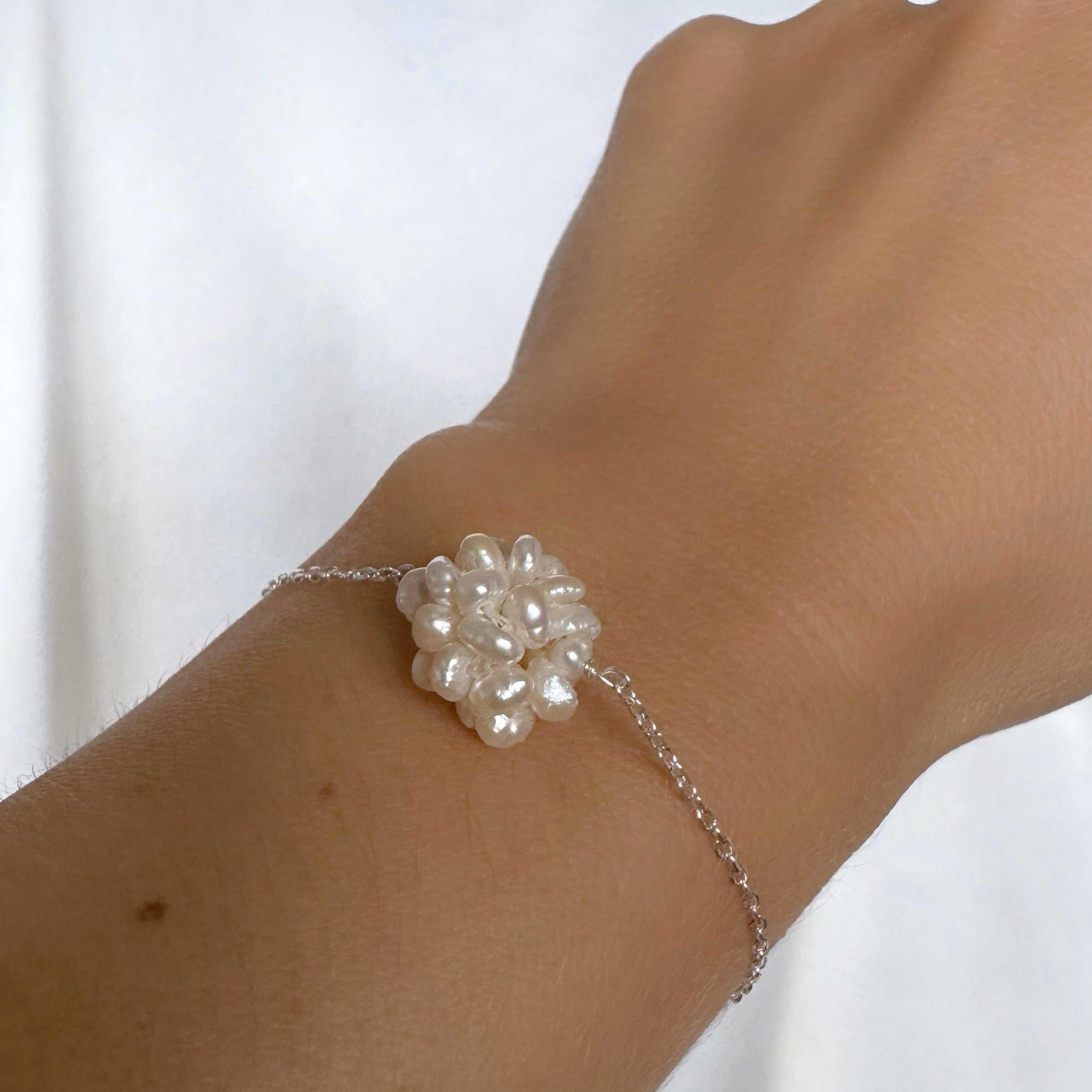 Bracelet « Sphère perles d’eau douce » argent 925