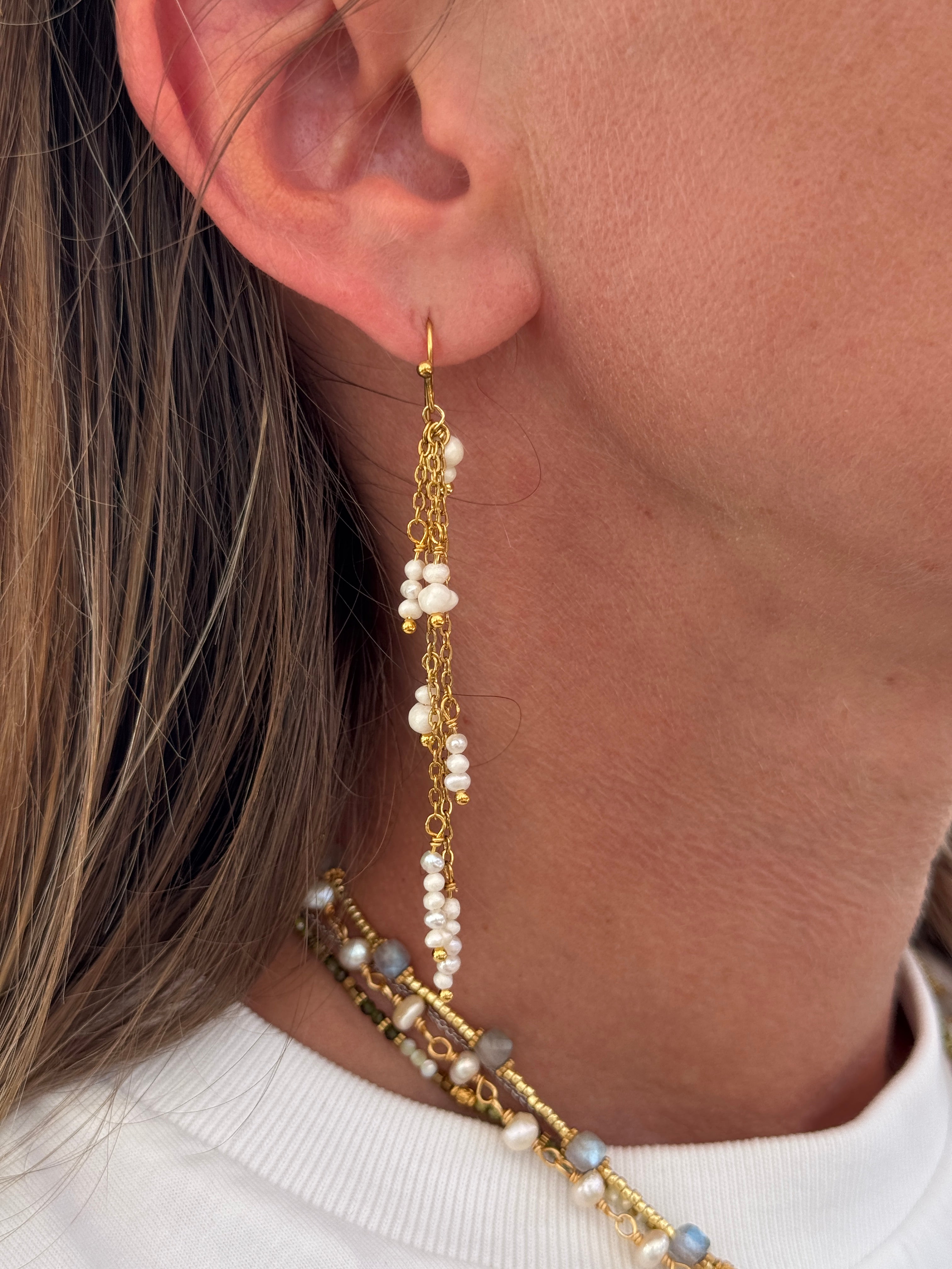 Boucles d’oreilles « perles d’eau douce »