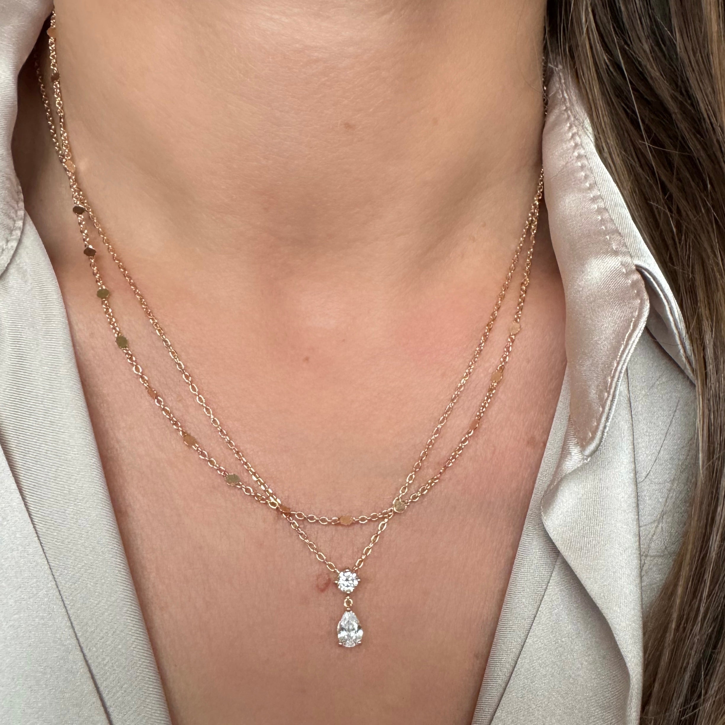 Collier « Goutte » plaqué or