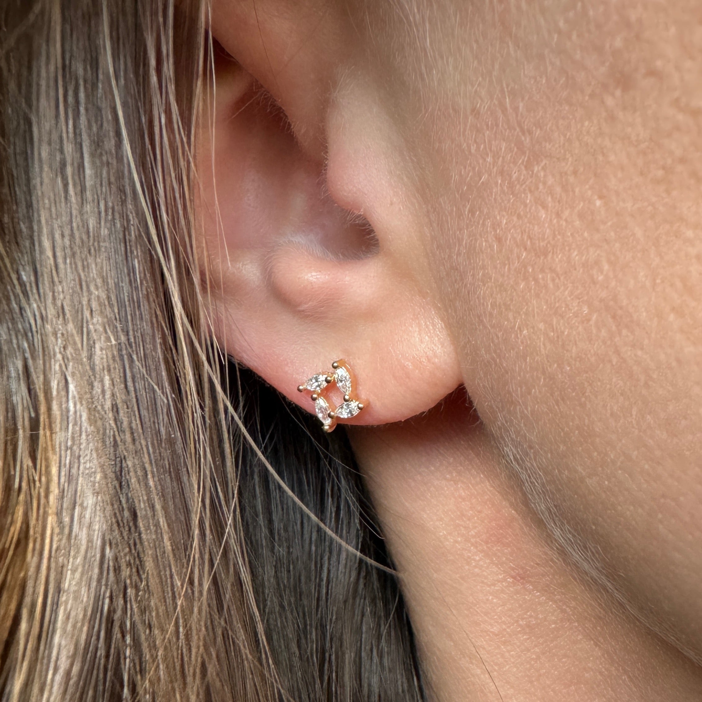 Gold-plated “Chiara” earrings