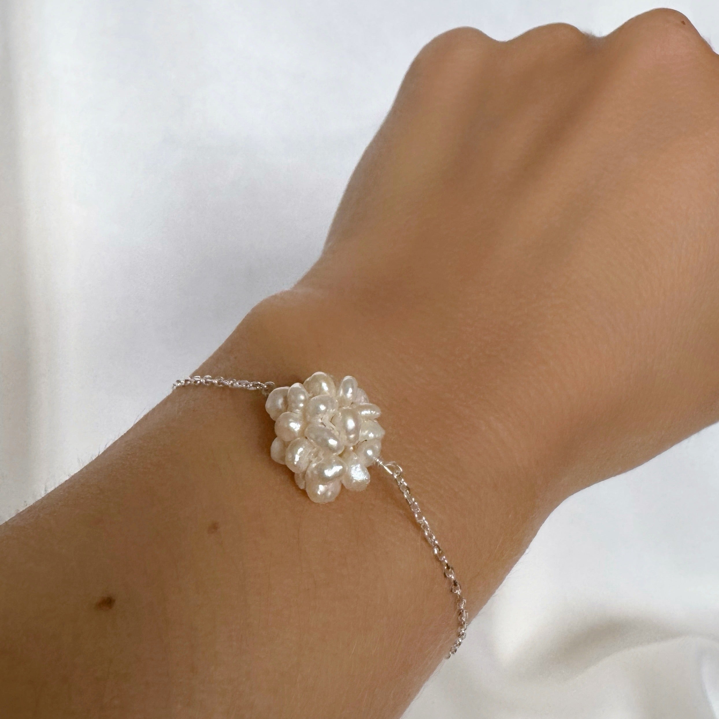 Bracelet « Sphère perles d’eau douce » argent 925