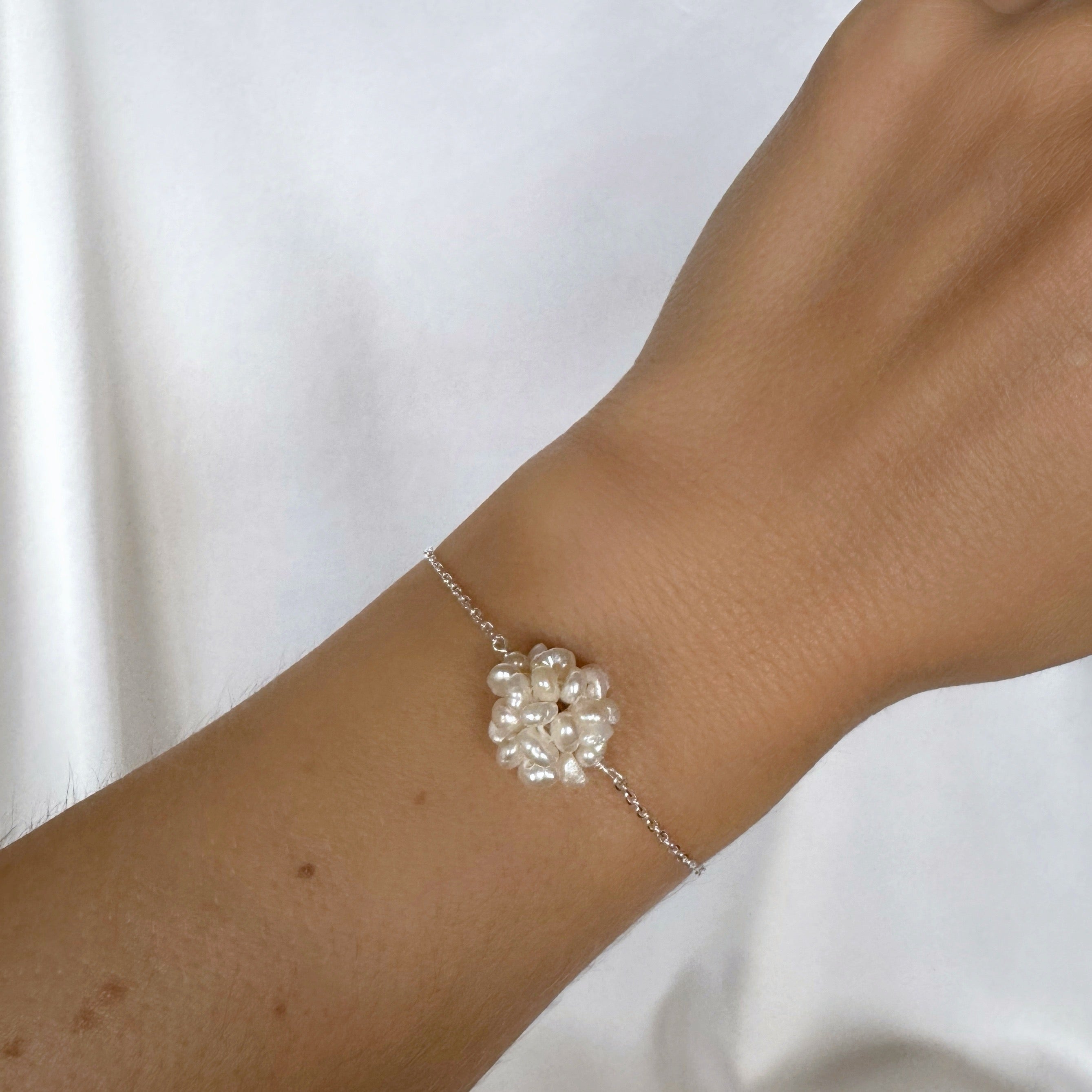 Bracelet « Sphère perles d’eau douce » argent 925