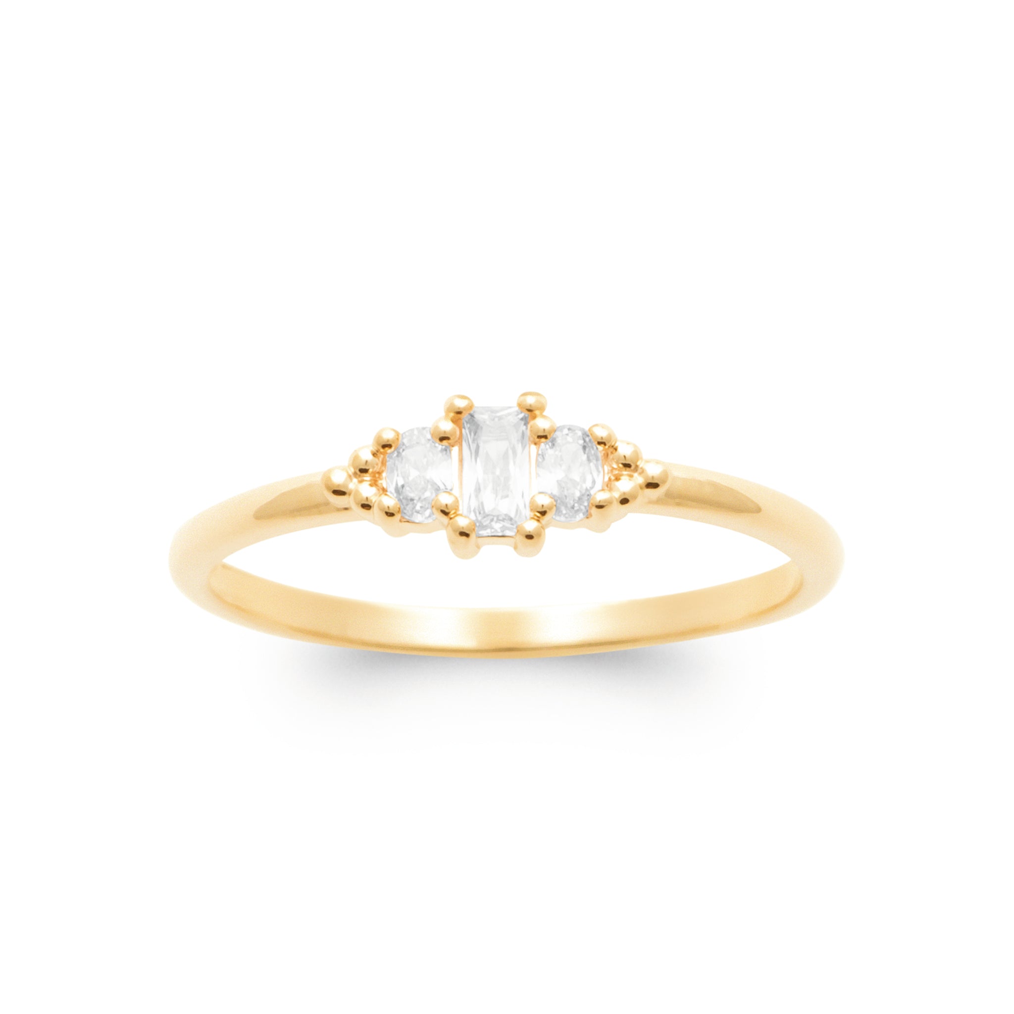 Vergoldeter „Lily“-Ring