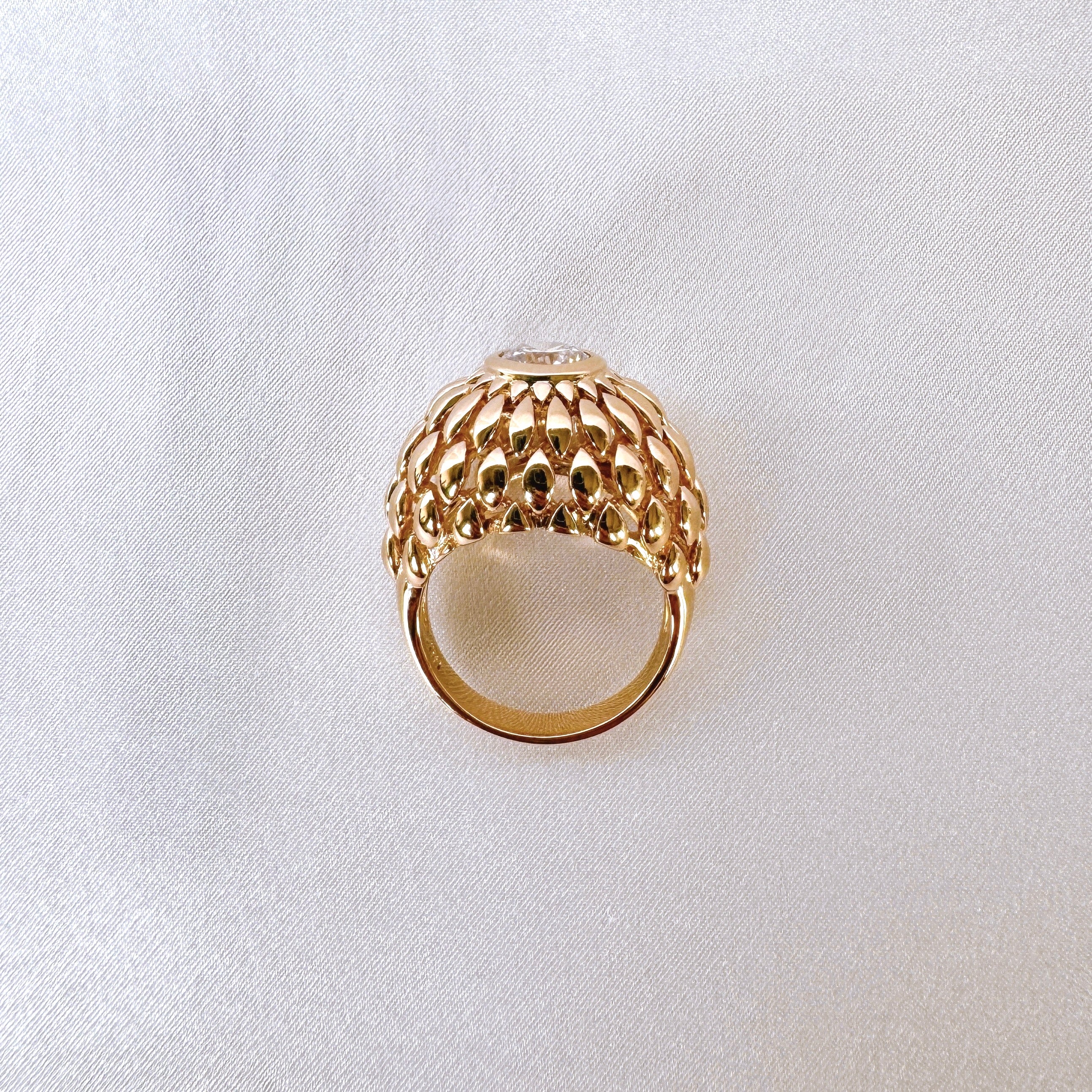 Gold-plated “Astrid” ring