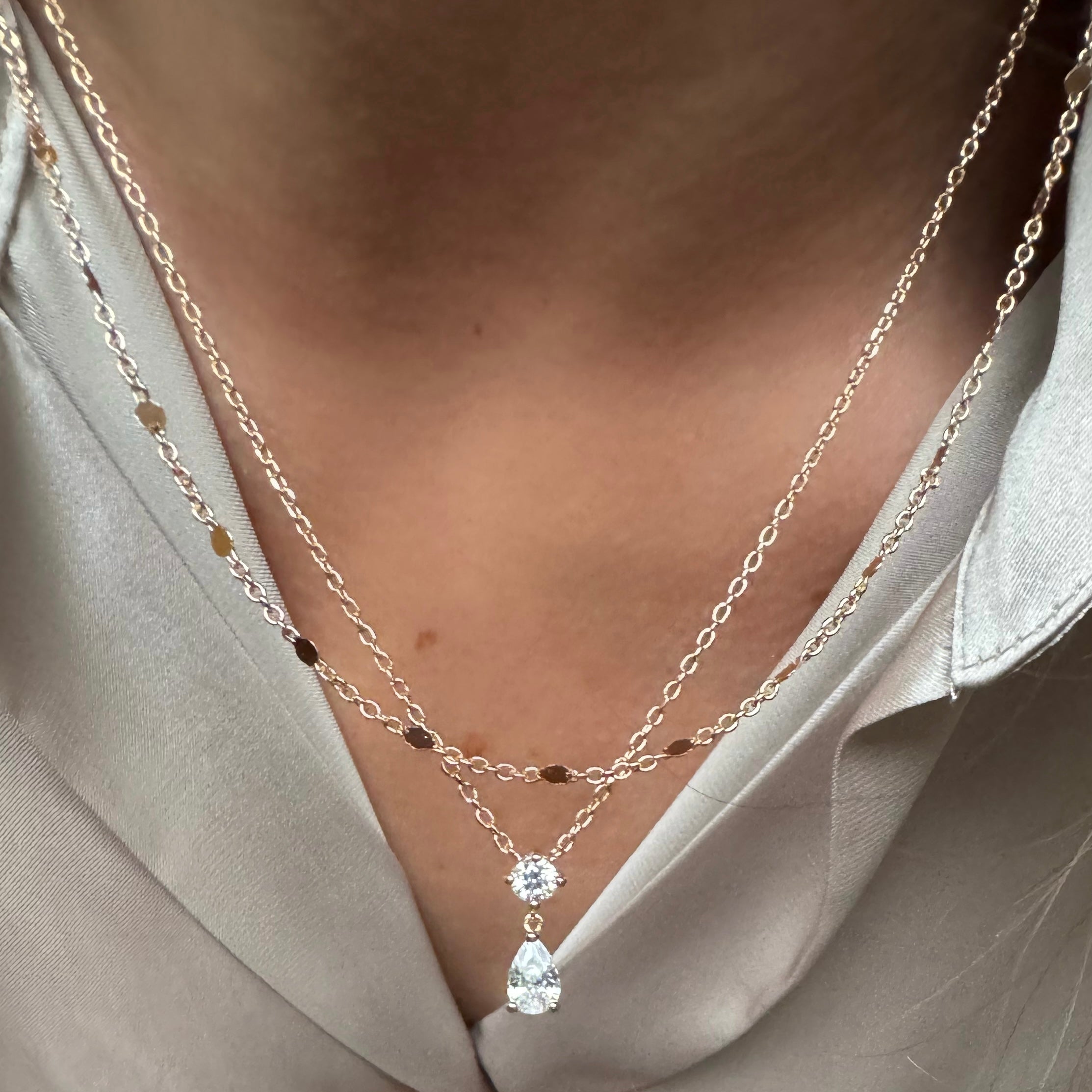 Collier « Goutte » plaqué or