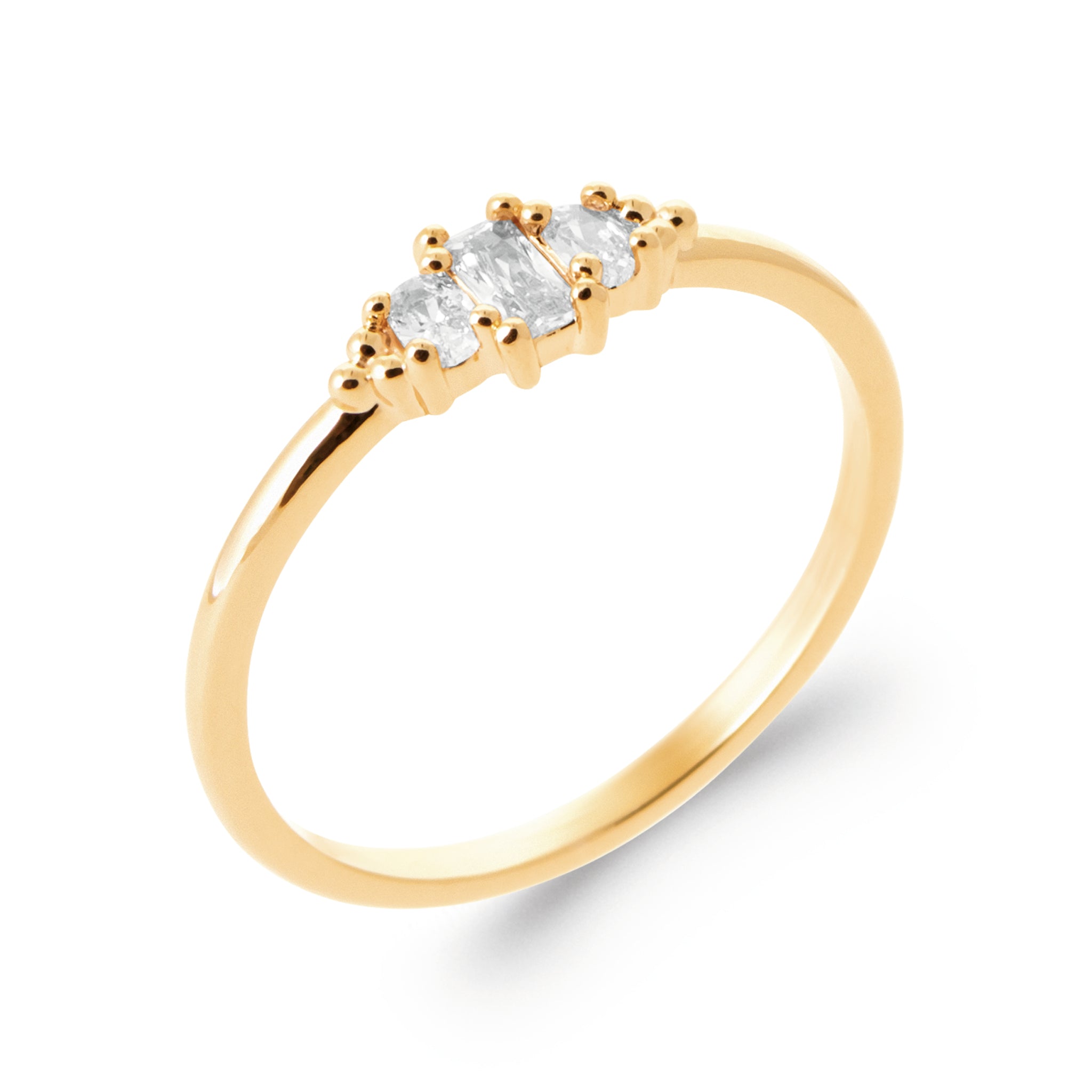 Vergoldeter „Lily“-Ring