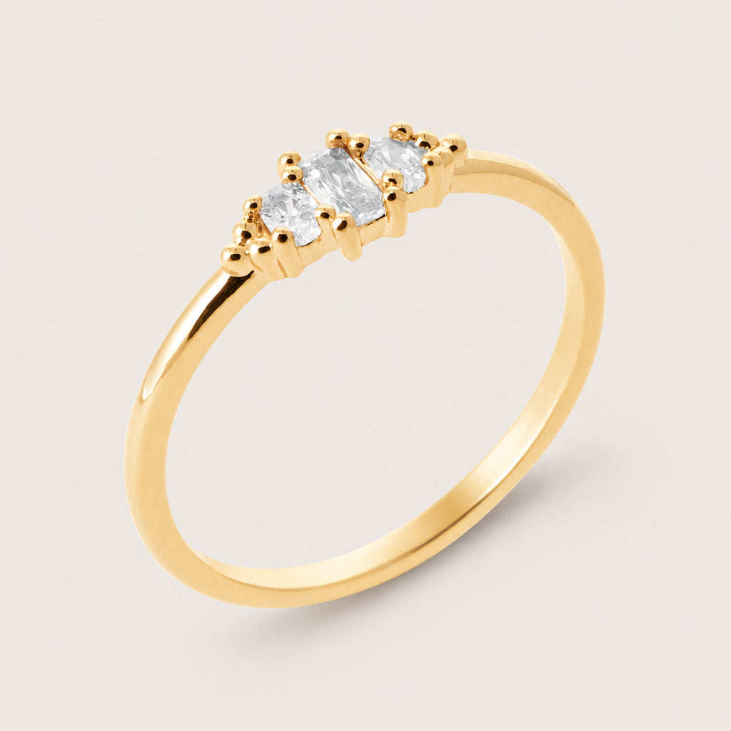 Vergoldeter „Lily“-Ring
