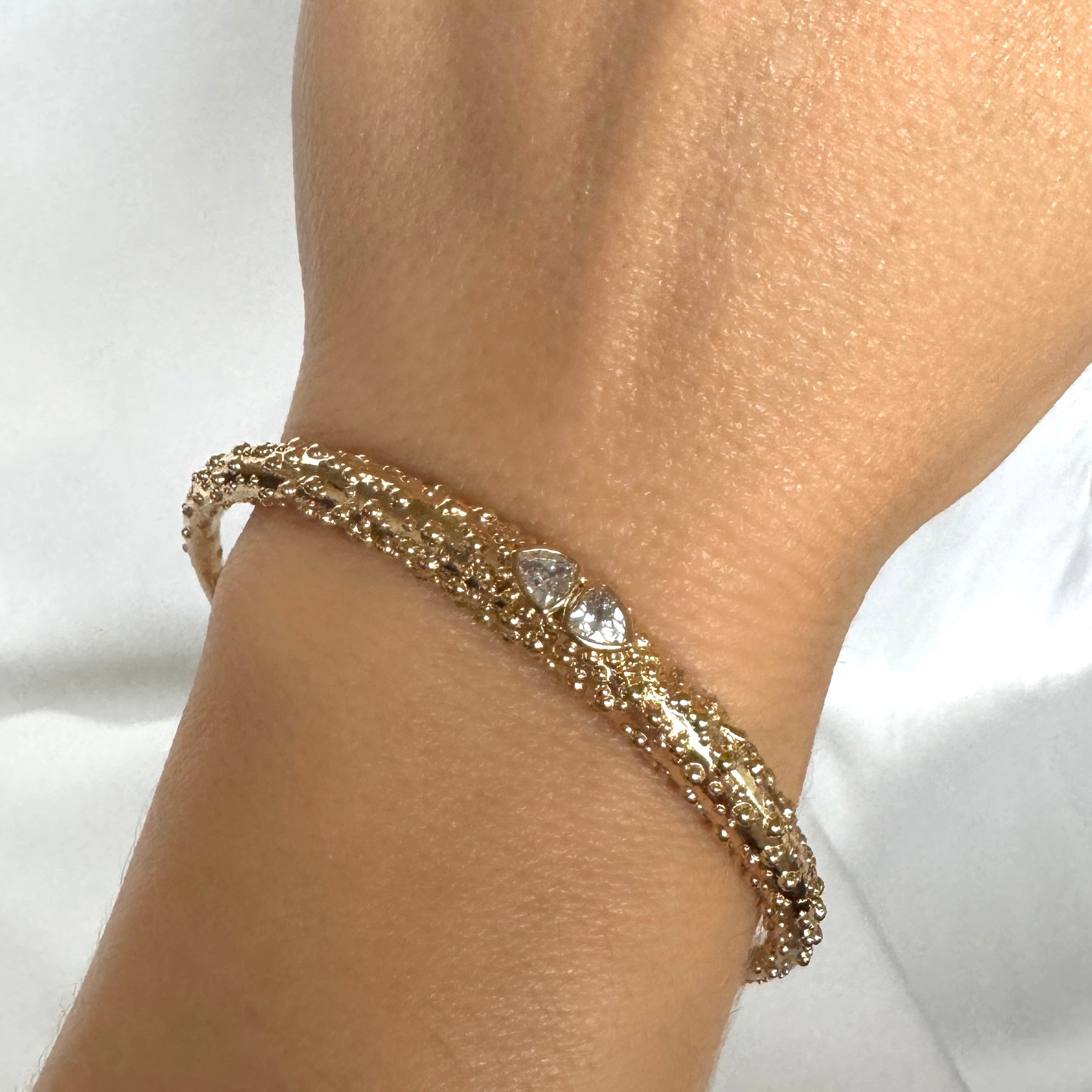 Gold-plated “Kimi bangle” bracelet