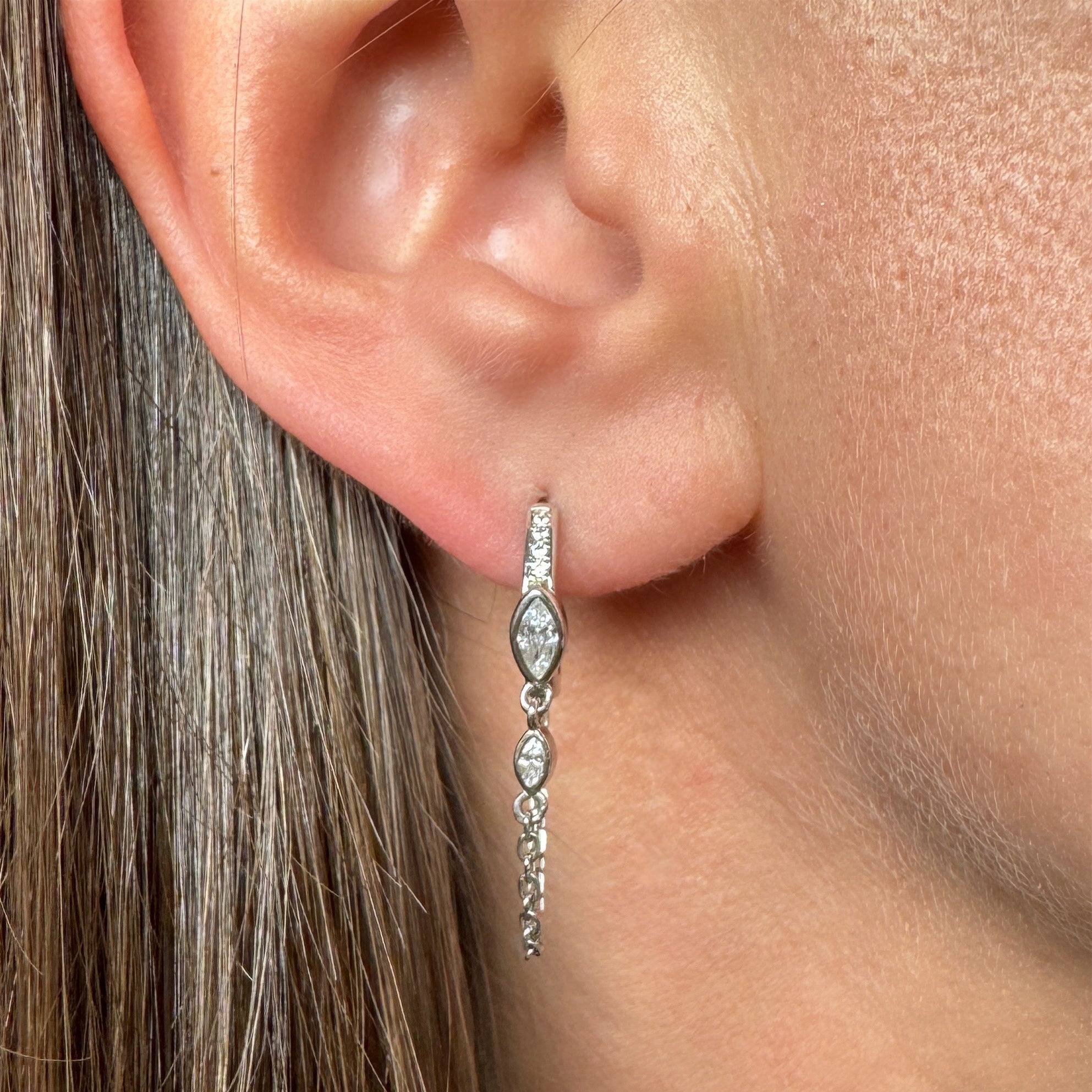 Boucles d’oreilles « Marquise » argent 925