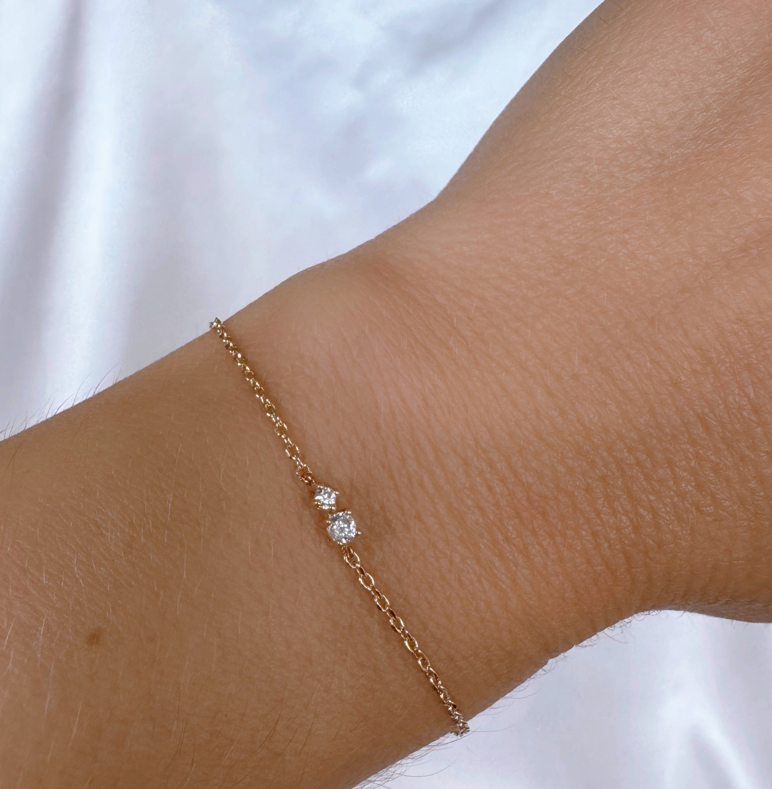 Bracelet « 2 oxydes » plaqué or