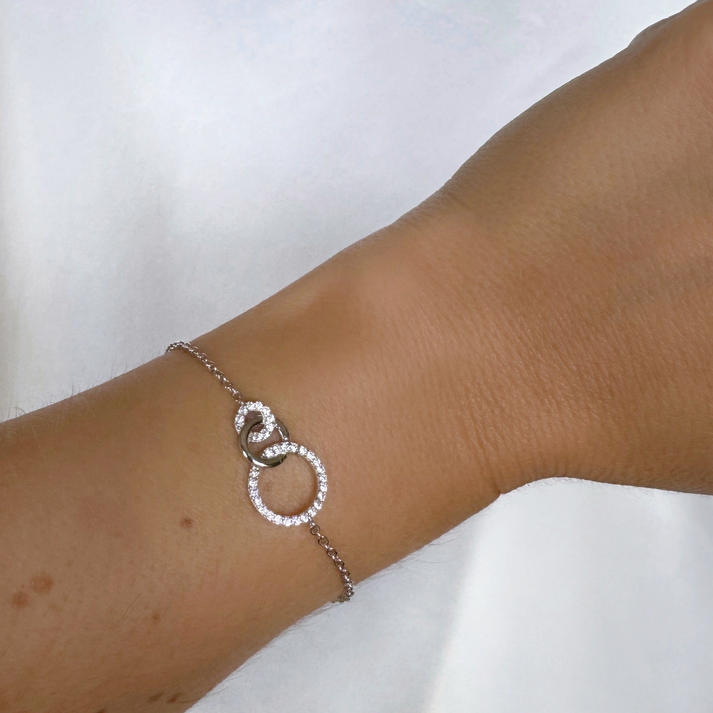 Bracelet « 3 anneaux entrelacés » argent 925