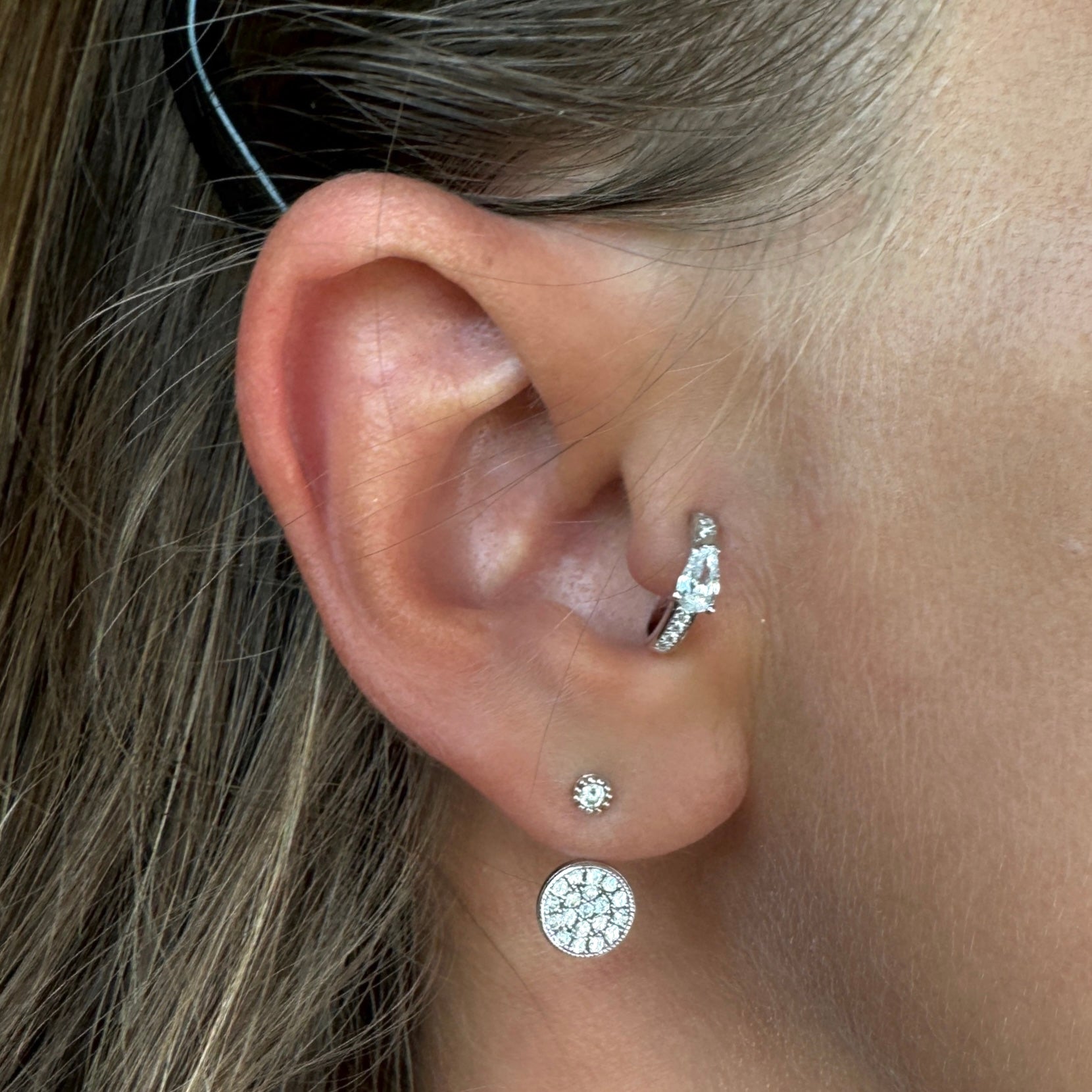 Fake piercing "Ricci" silver 925