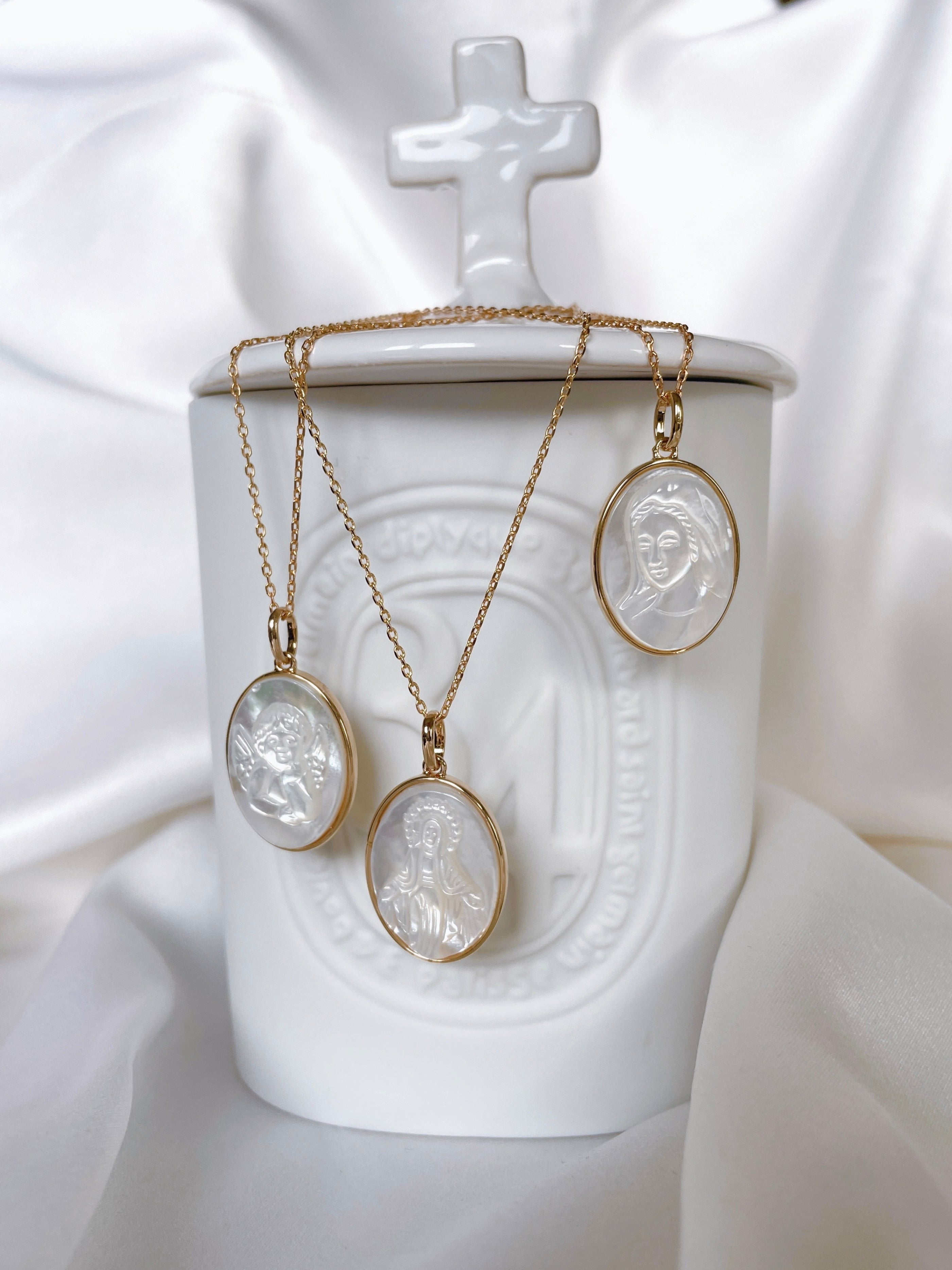 Gold-plated “Virgin Mary Medal” pendant