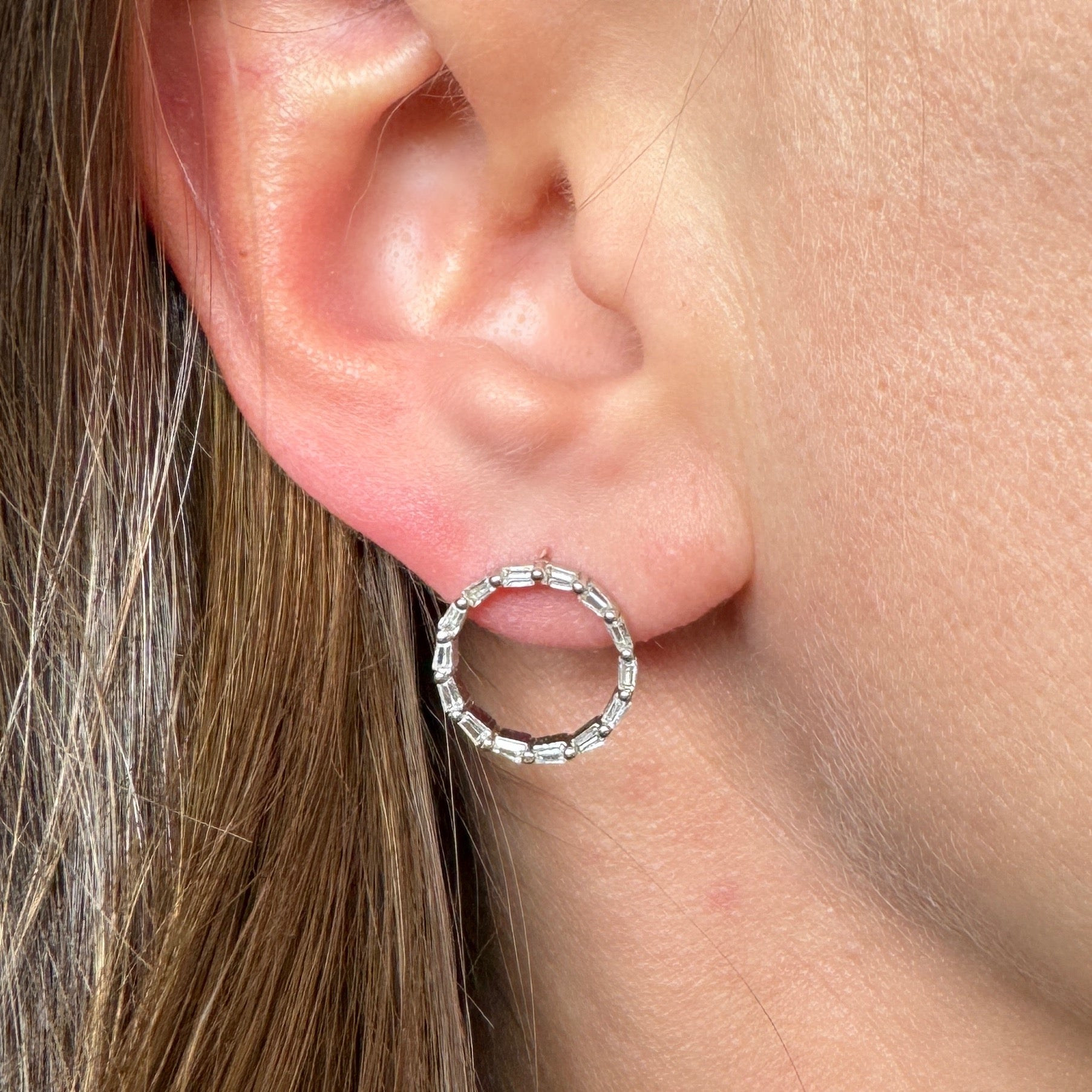 Boucles d'oreilles "Diane" argent 925