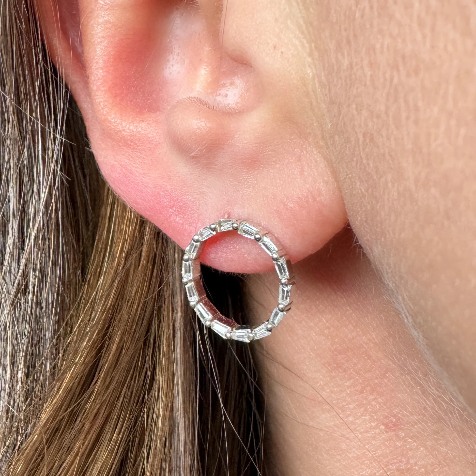 Boucles d'oreilles "Diane" argent 925