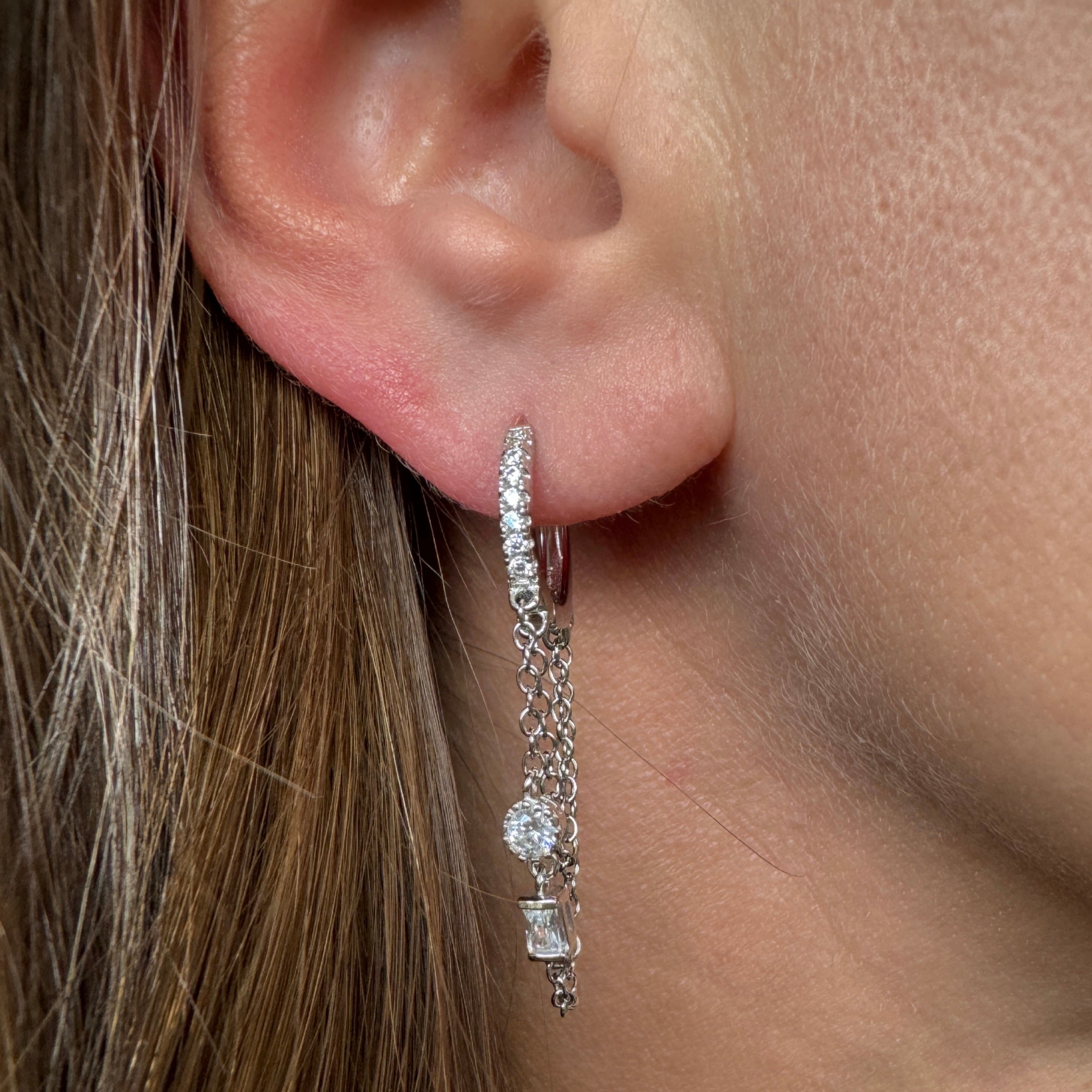 Boucles d'oreilles "Blondie" argent 925