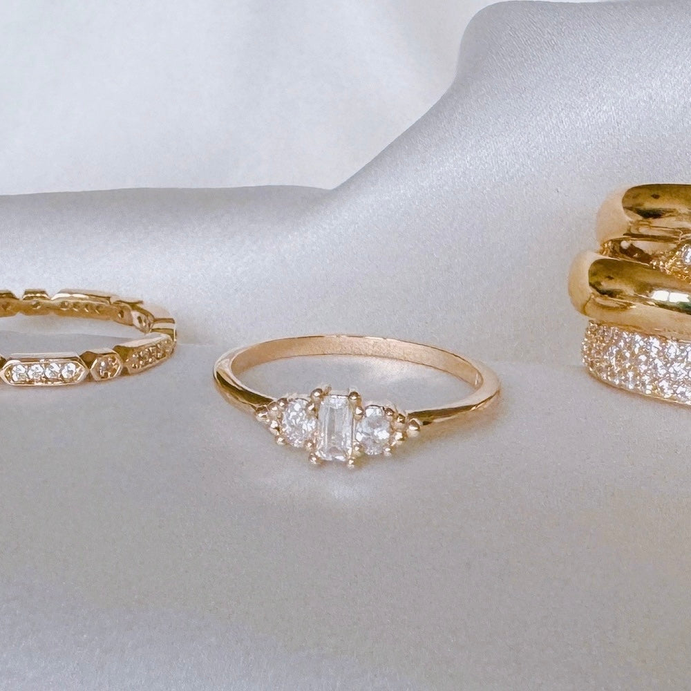 Gold-plated “Lily” ring