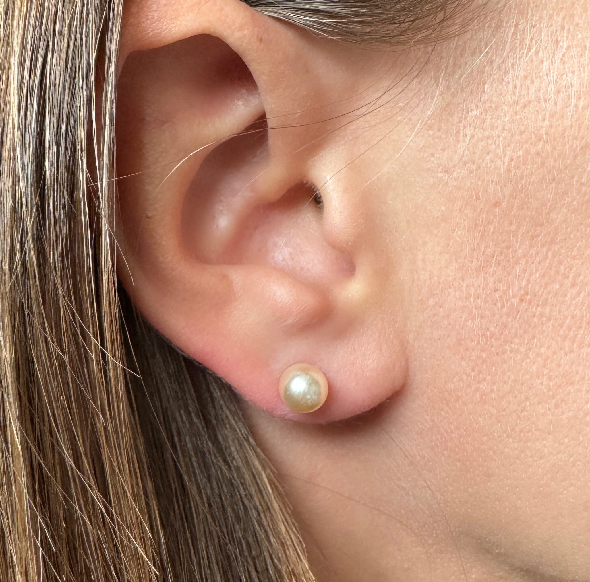 Gold-plated “Perla” earrings