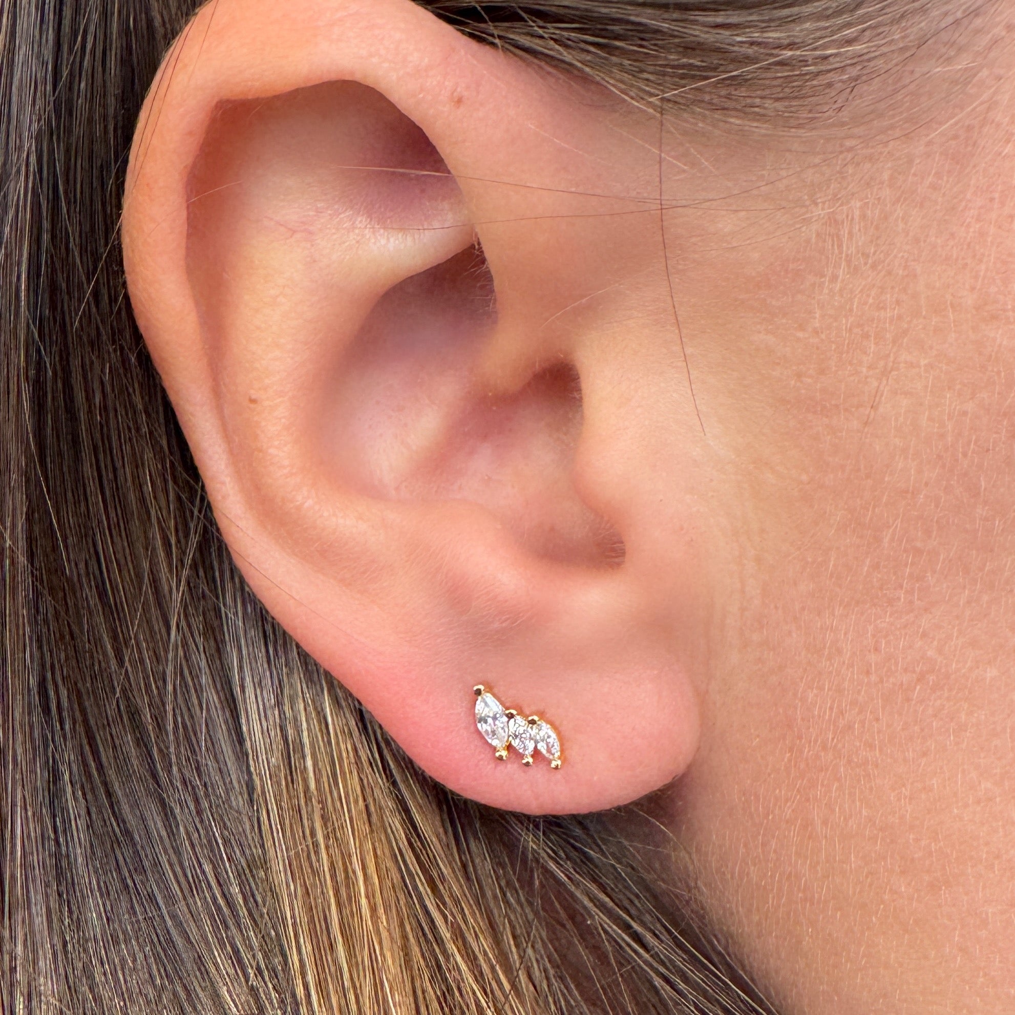 Gold-plated “Glam” earrings