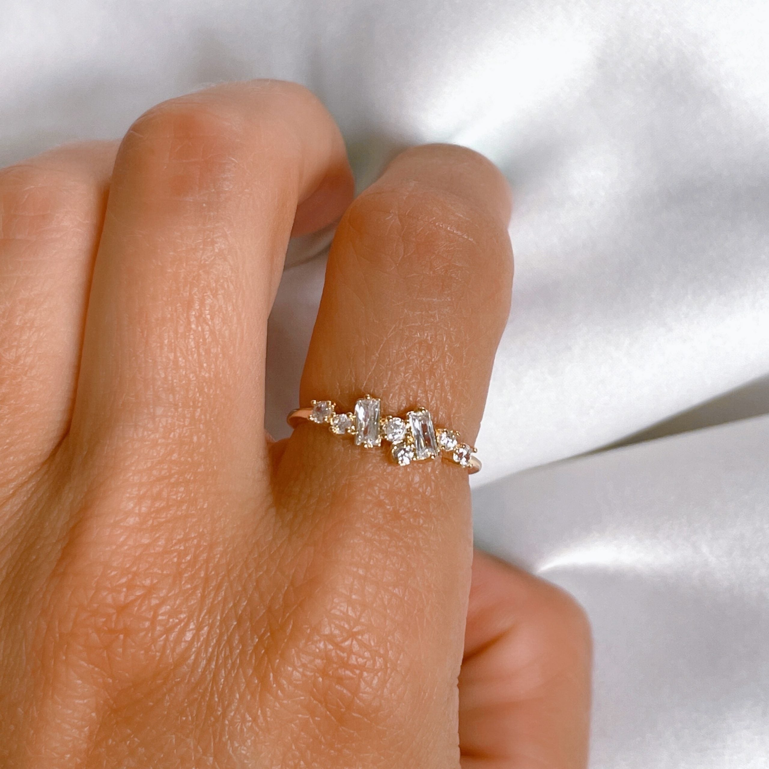 Gold-plated “Stardust” ring