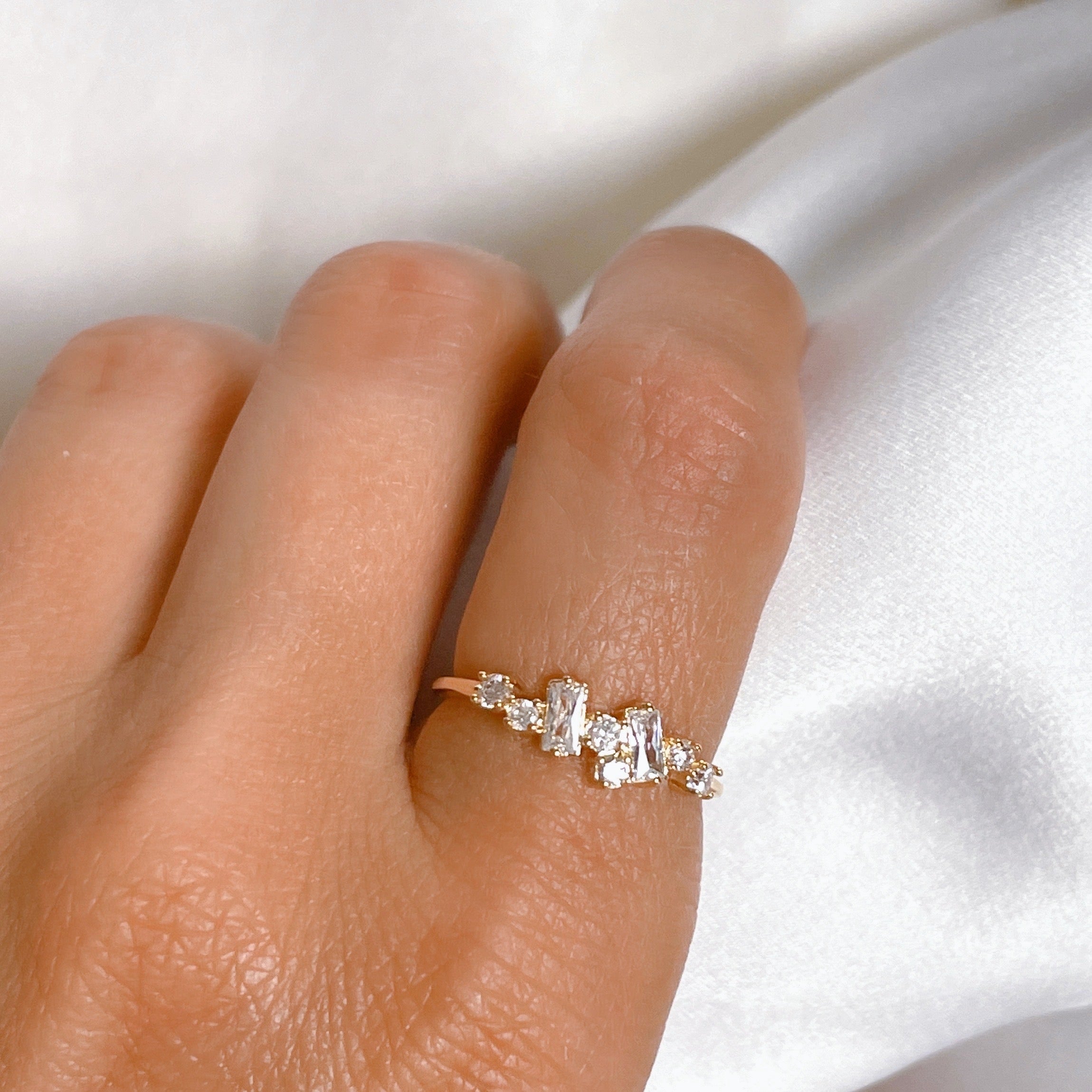 Gold-plated “Stardust” ring