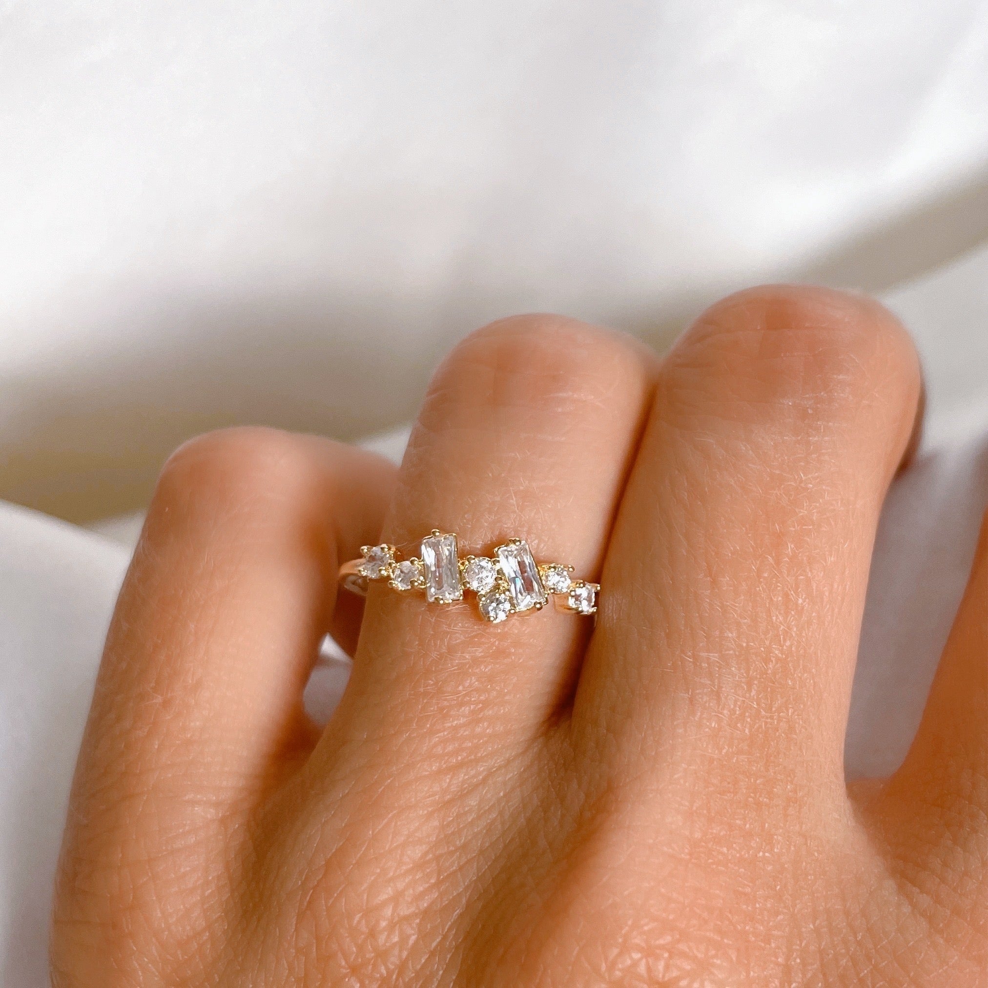 Gold-plated “Stardust” ring