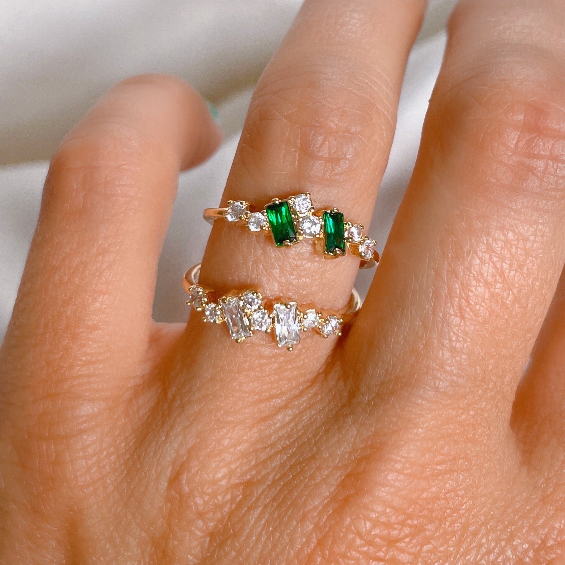 Gold-plated “Stardust” ring