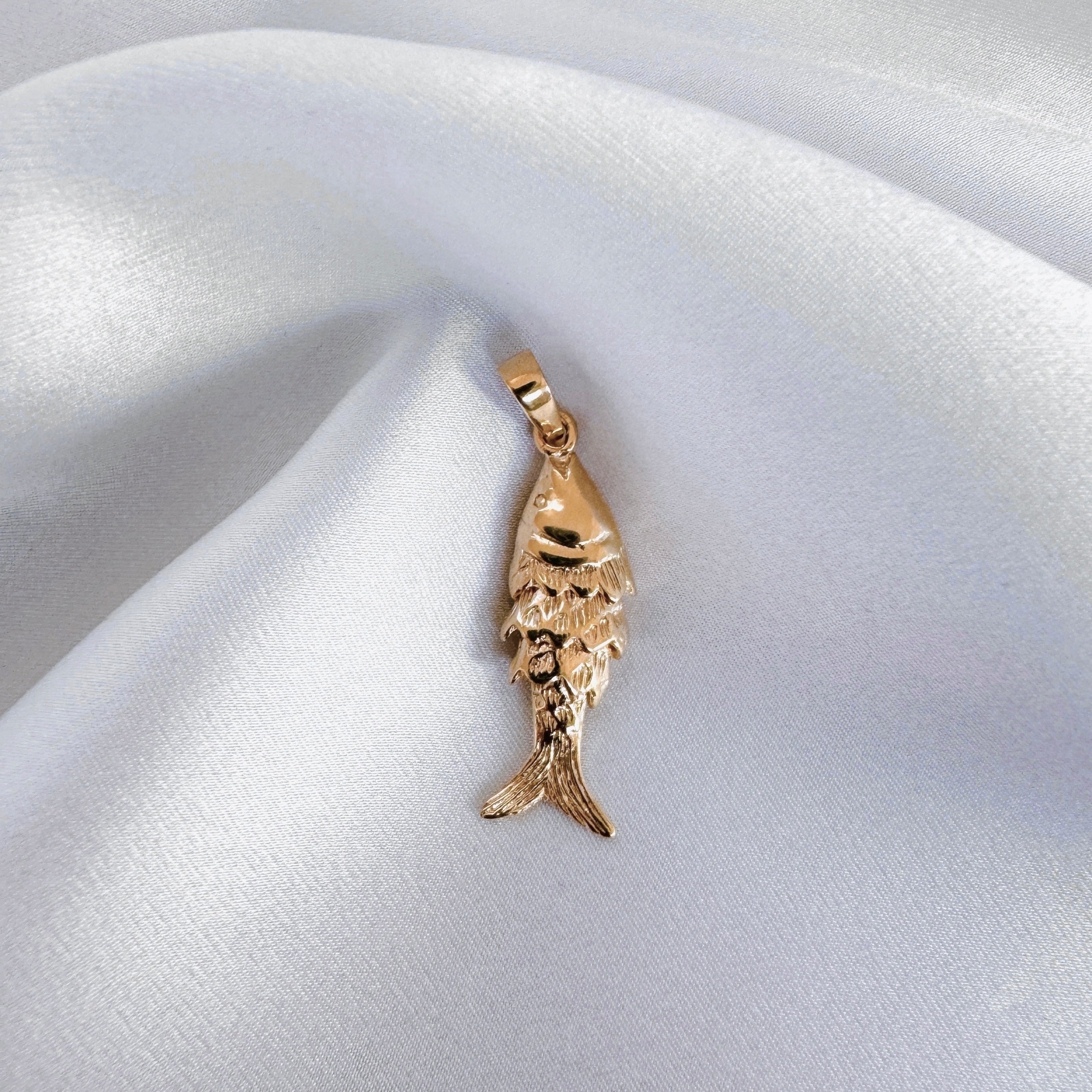 Gold-plated “Fish” pendant