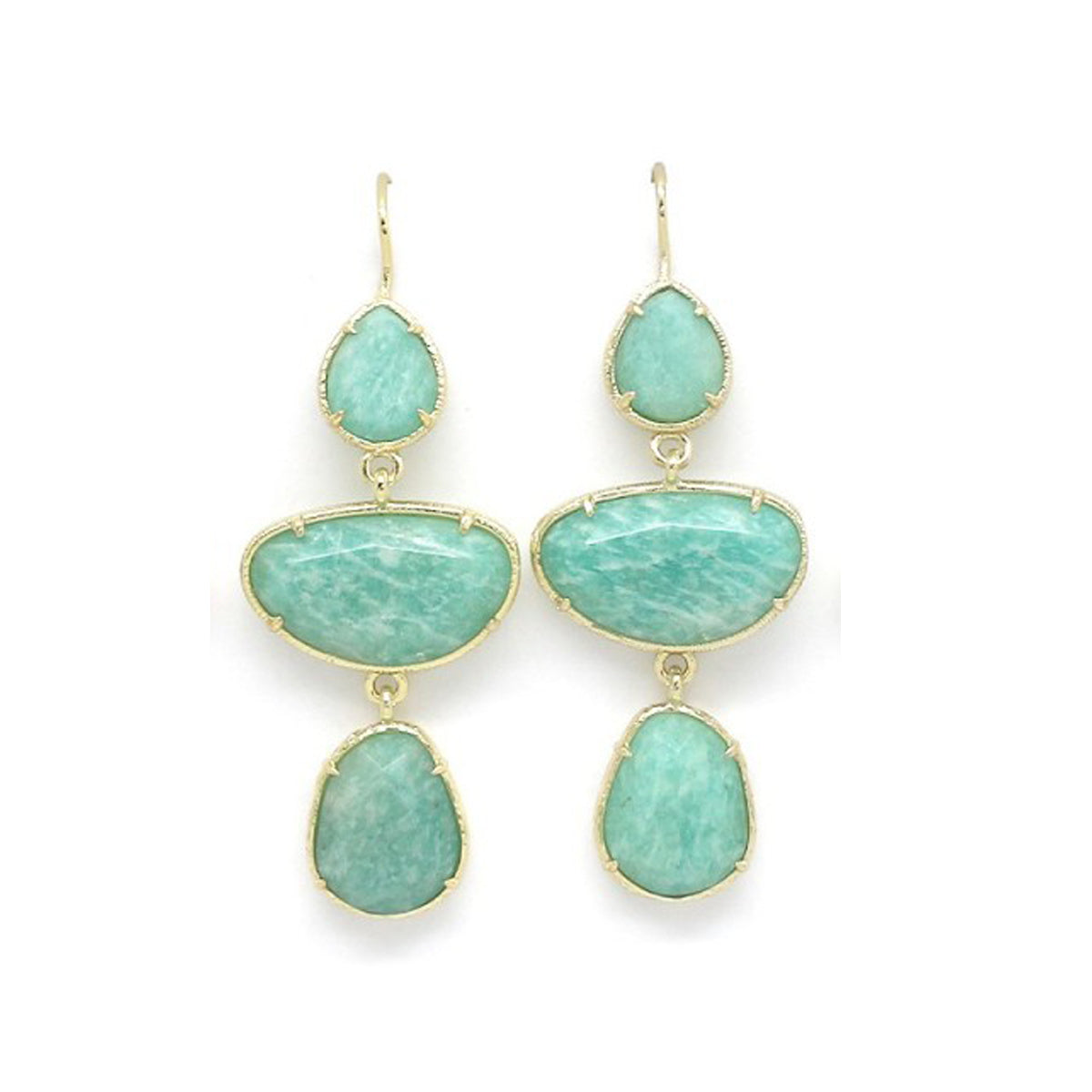 Boucles d'oreilles "Amazonite Naturelle"
