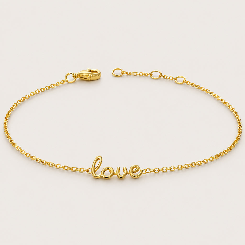 Bracelet "Love" plaqué or