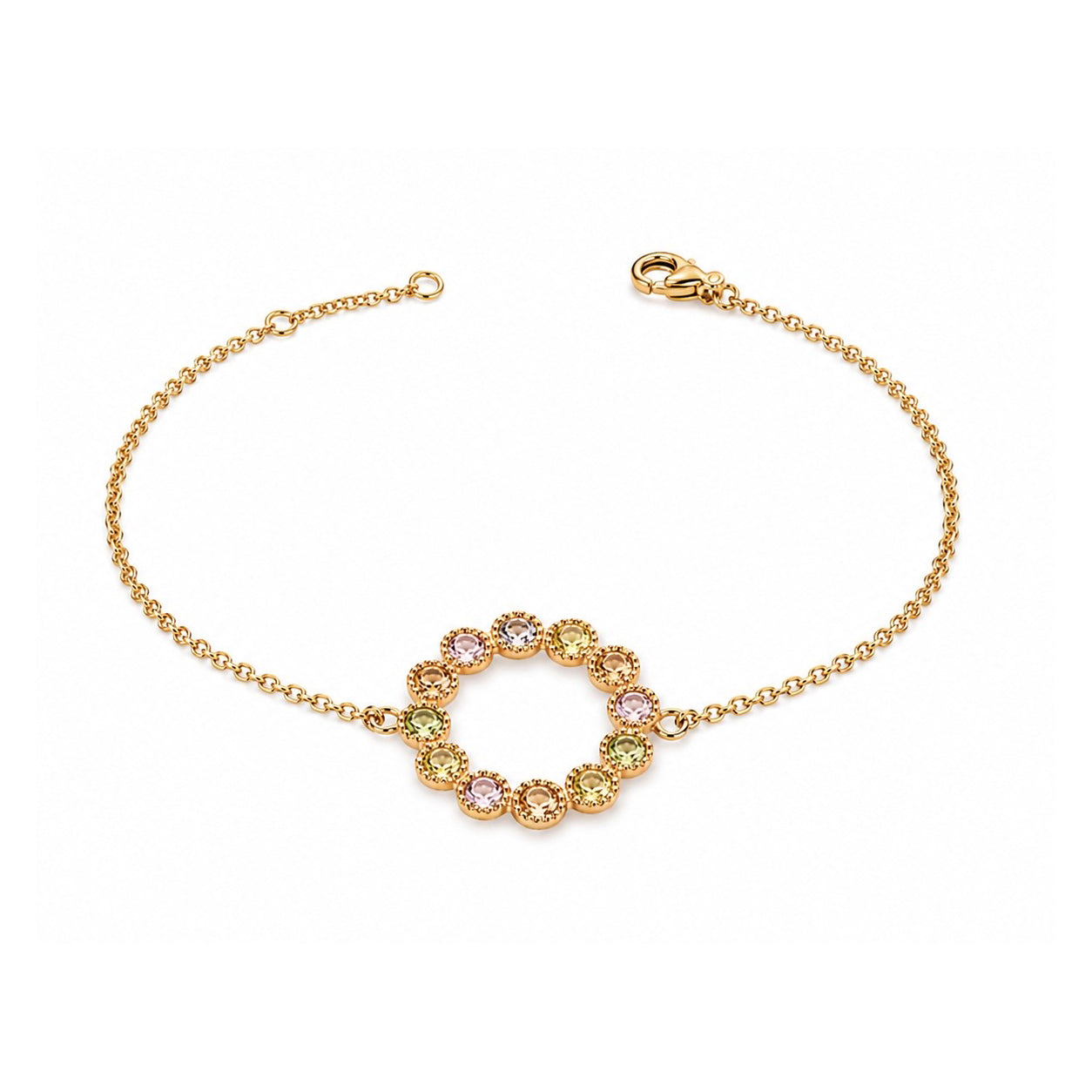 Vergoldetes „Pastel Rainbow Ring“-Armband