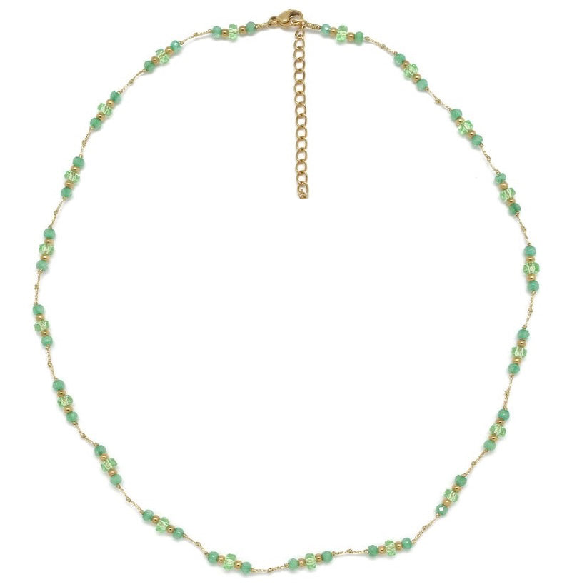 Collier fil tour de cou "Aventurine"