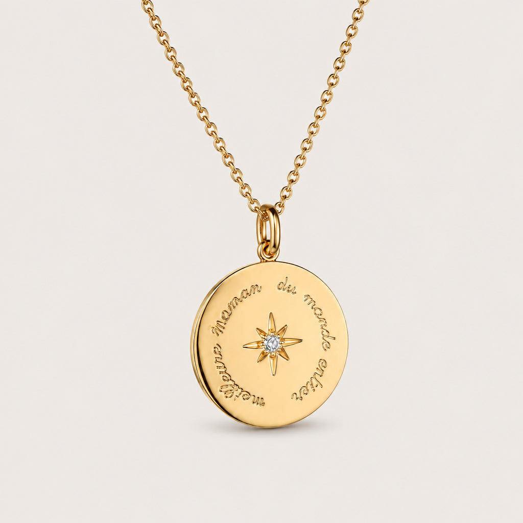 Collier "Fête des mères" plaqué or