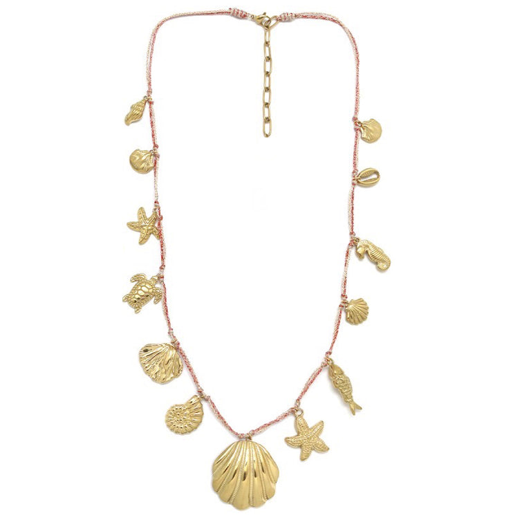 Collier Grigri Charms – Trésors Dorés de l’Océan