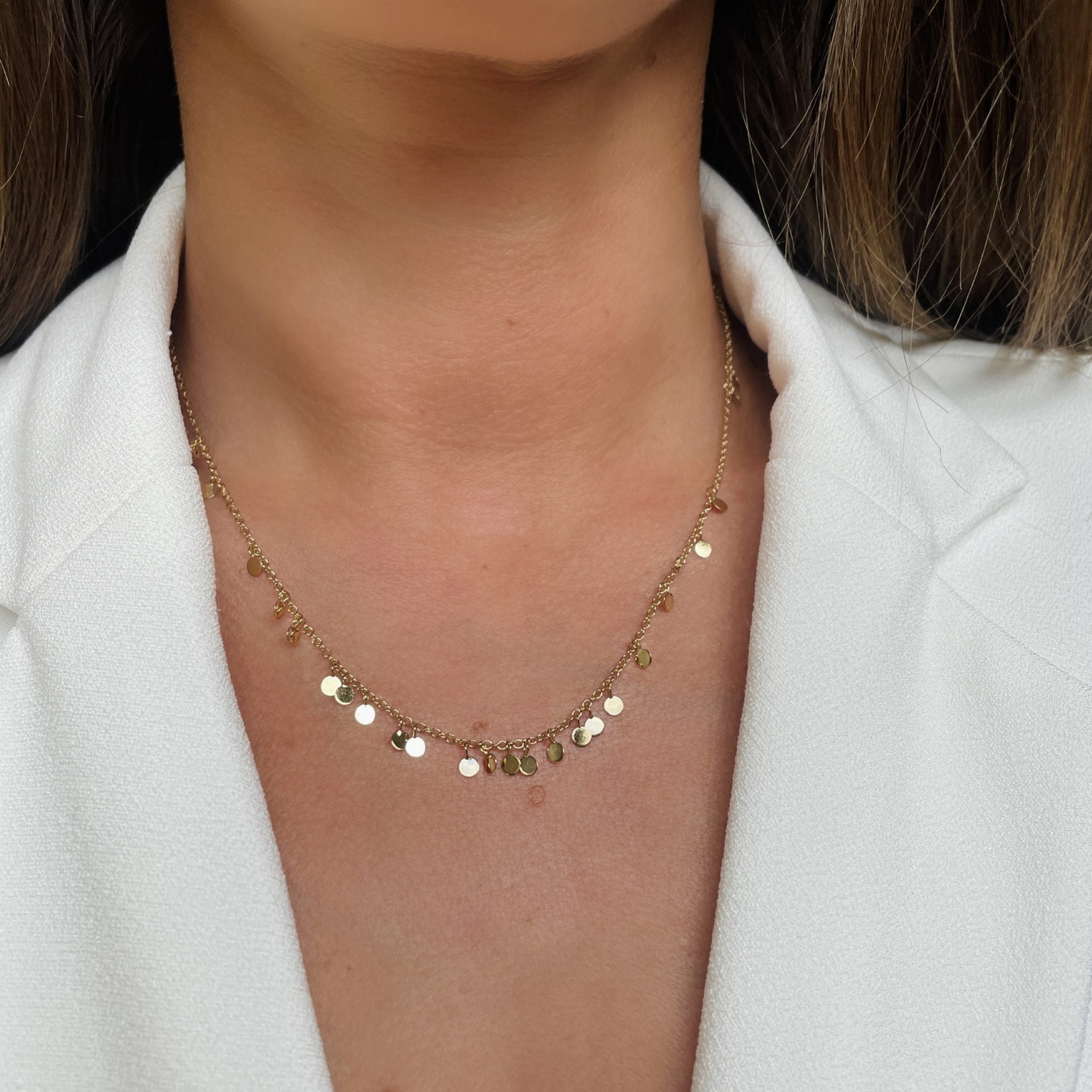 Collier « Confettis » plaqué or