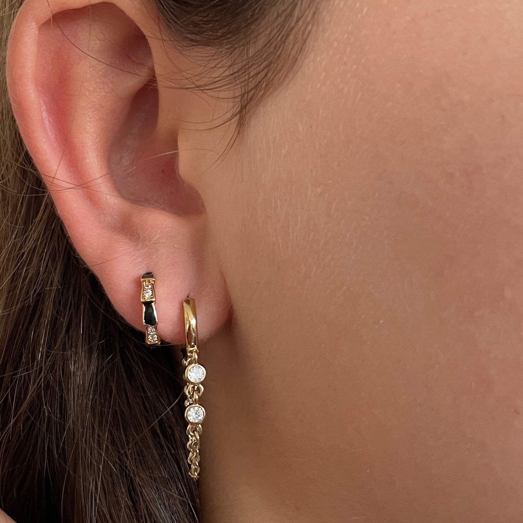 Gold-plated “Angela” earrings