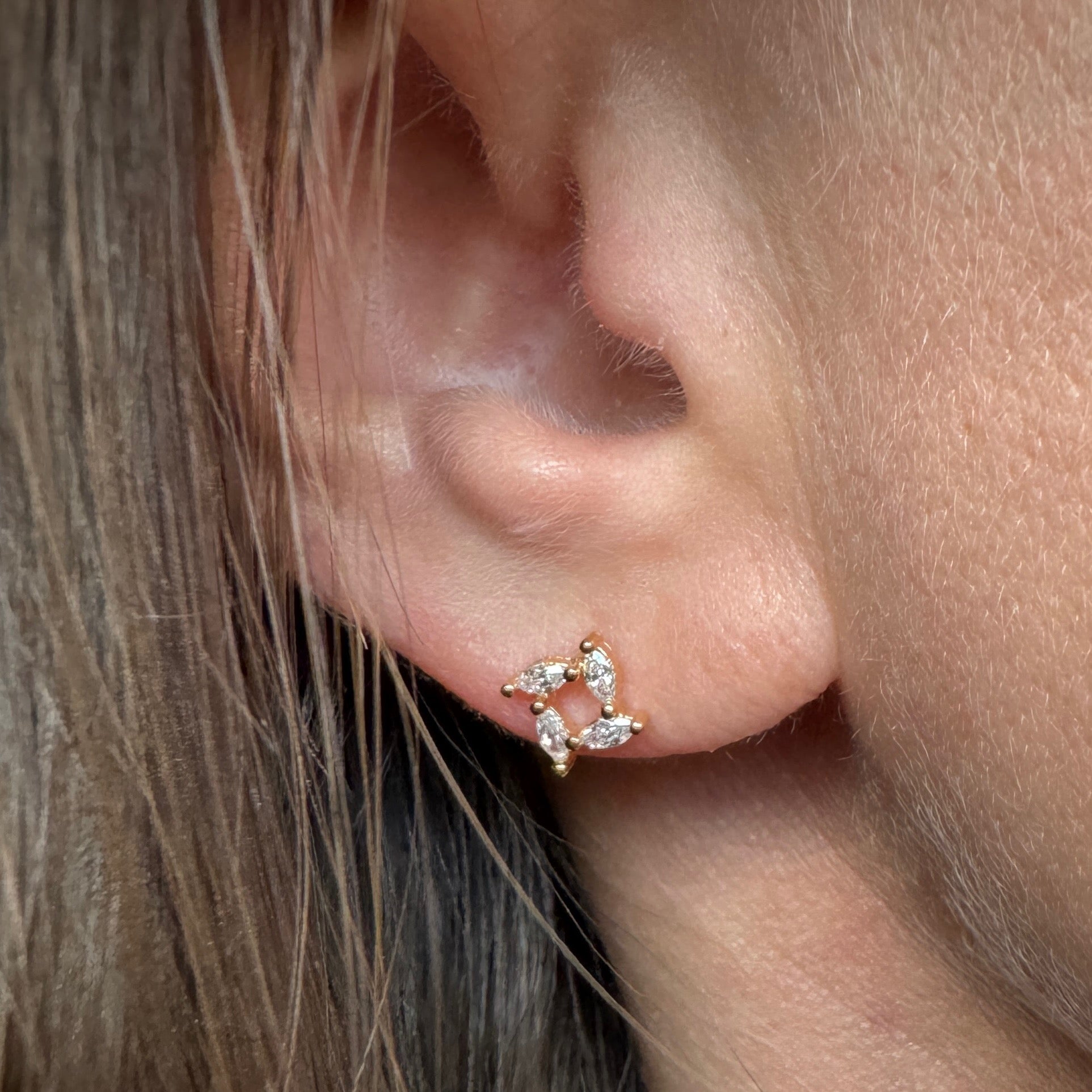 Gold-plated “Chiara” earrings