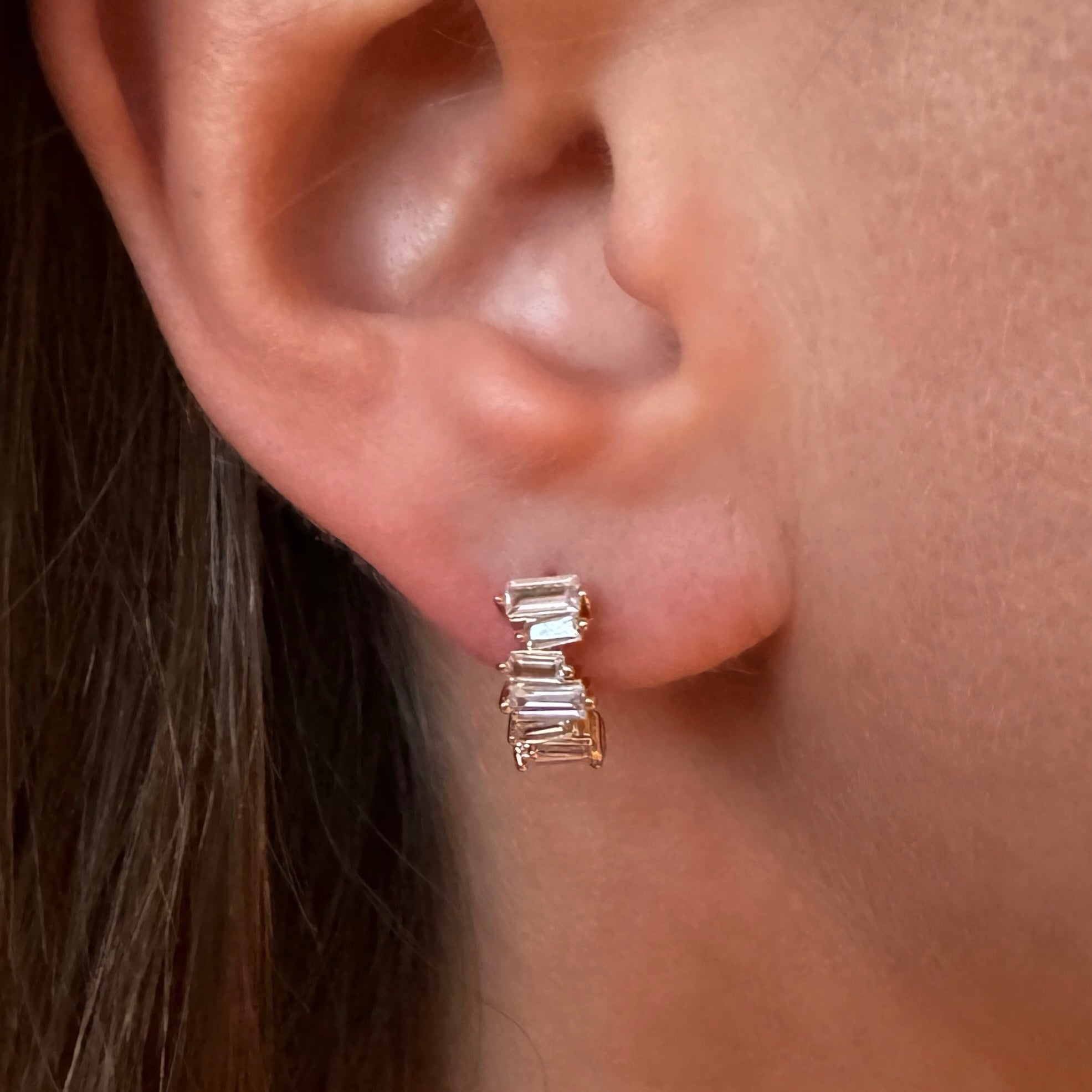 Boucles d'oreilles "Éclatantes" plaqué or