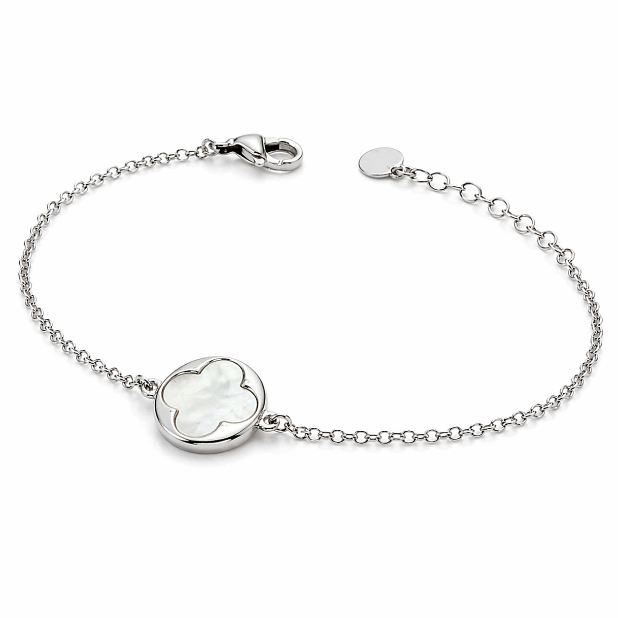 Bracelet "Trèfle en nacre" argent 925