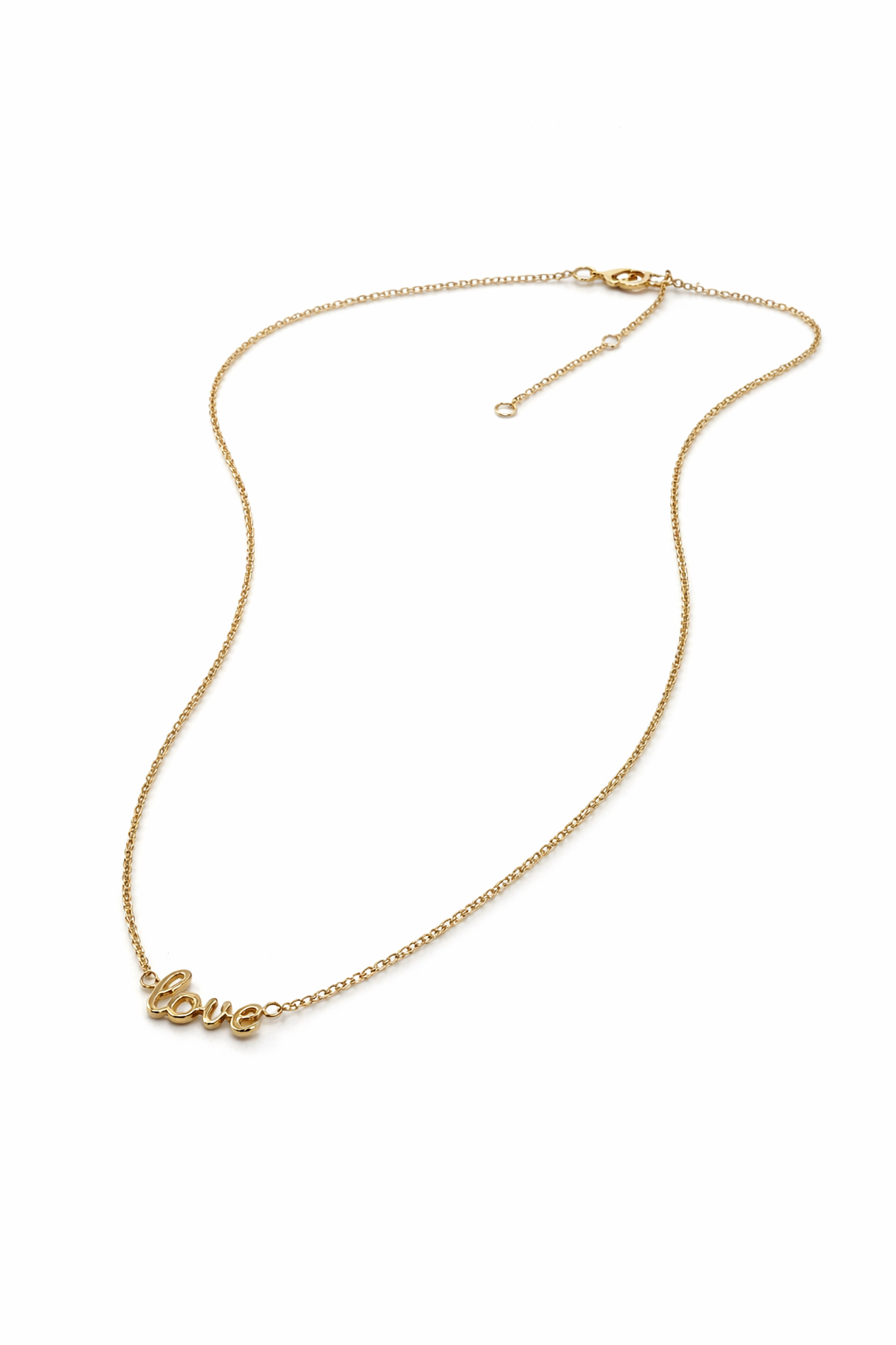 Collier "Love" plaqué or