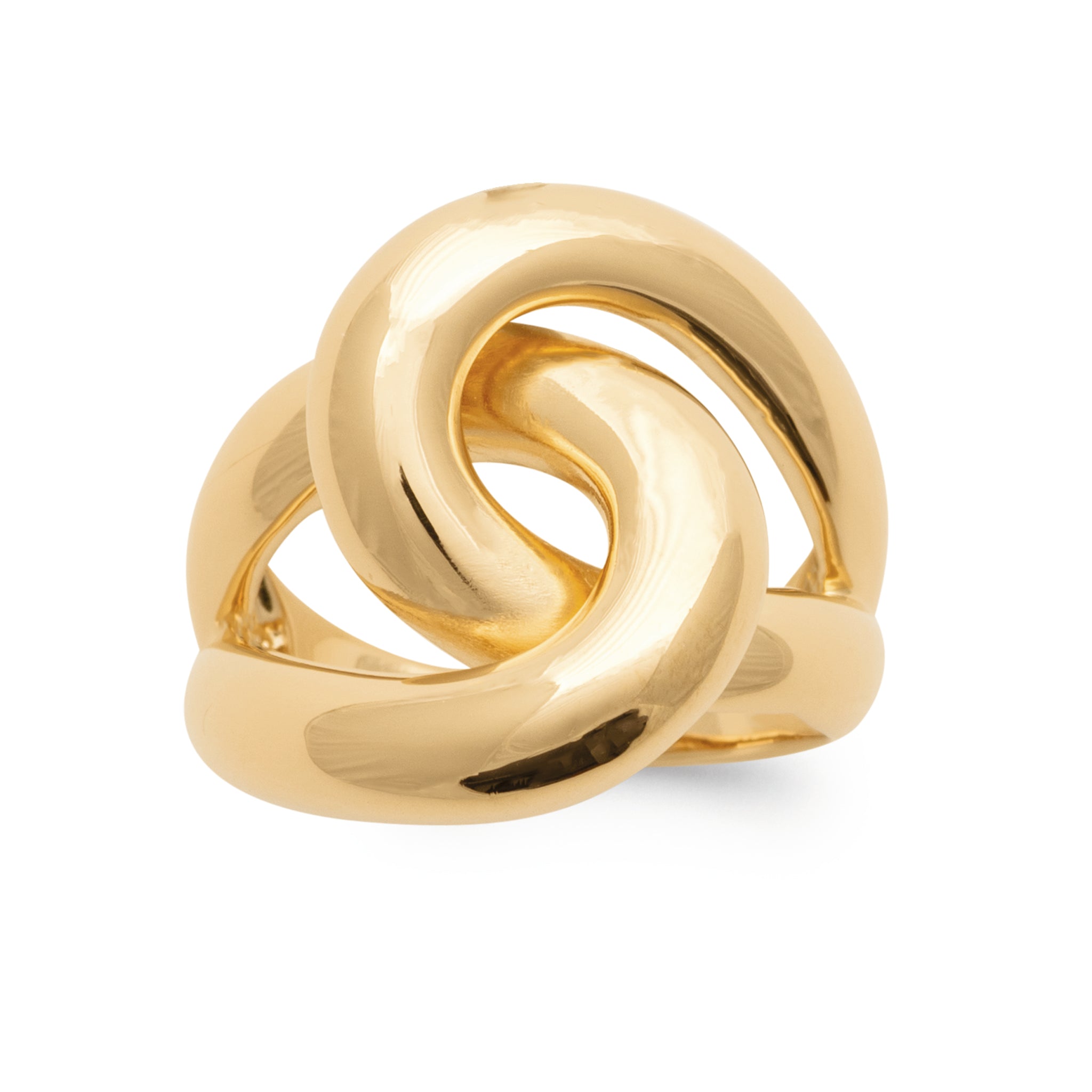 Bague “Entrelacé” plaqué or
