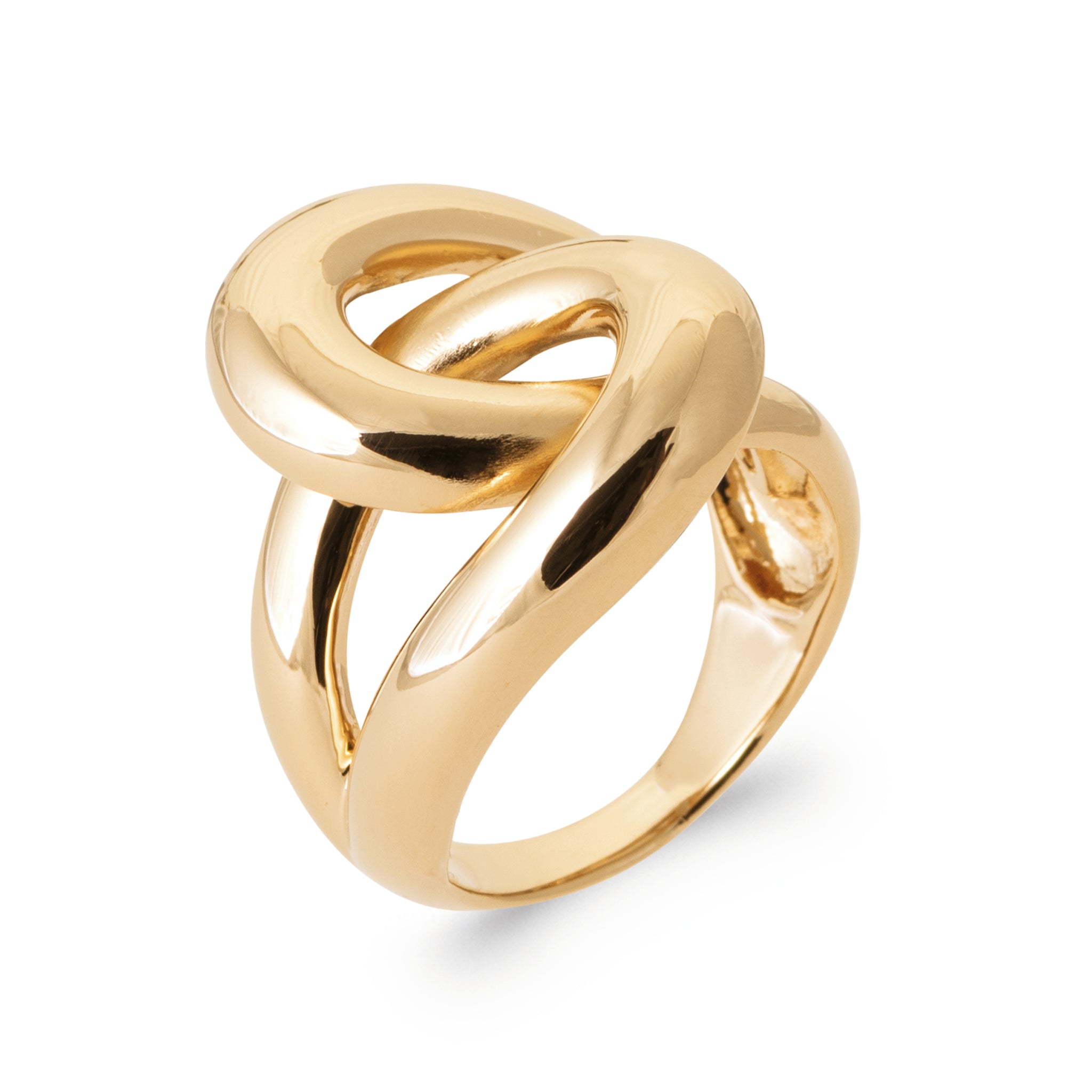 Vergoldeter „Entrelacés“-Ring